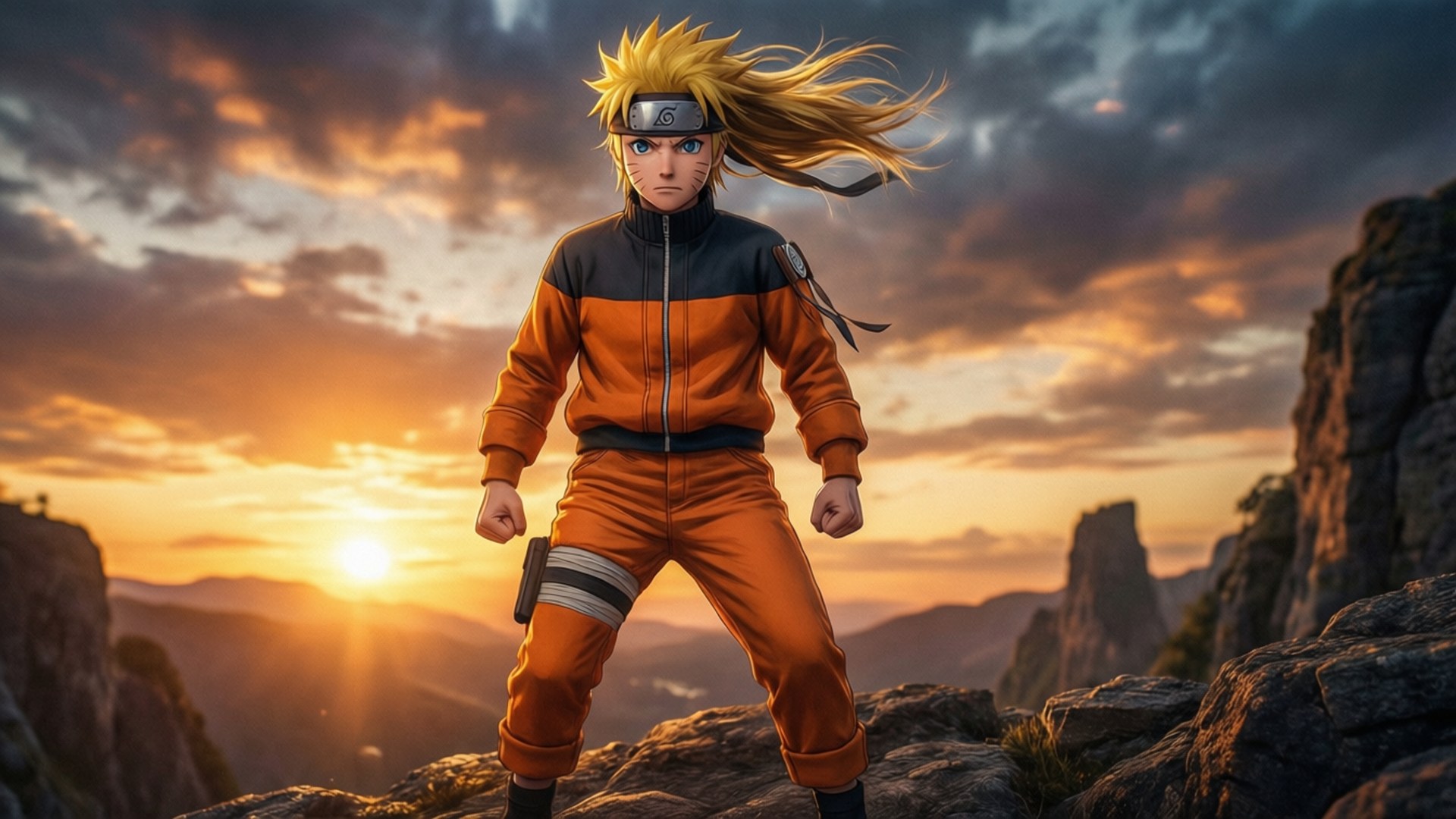 Naruto la apus Fundal