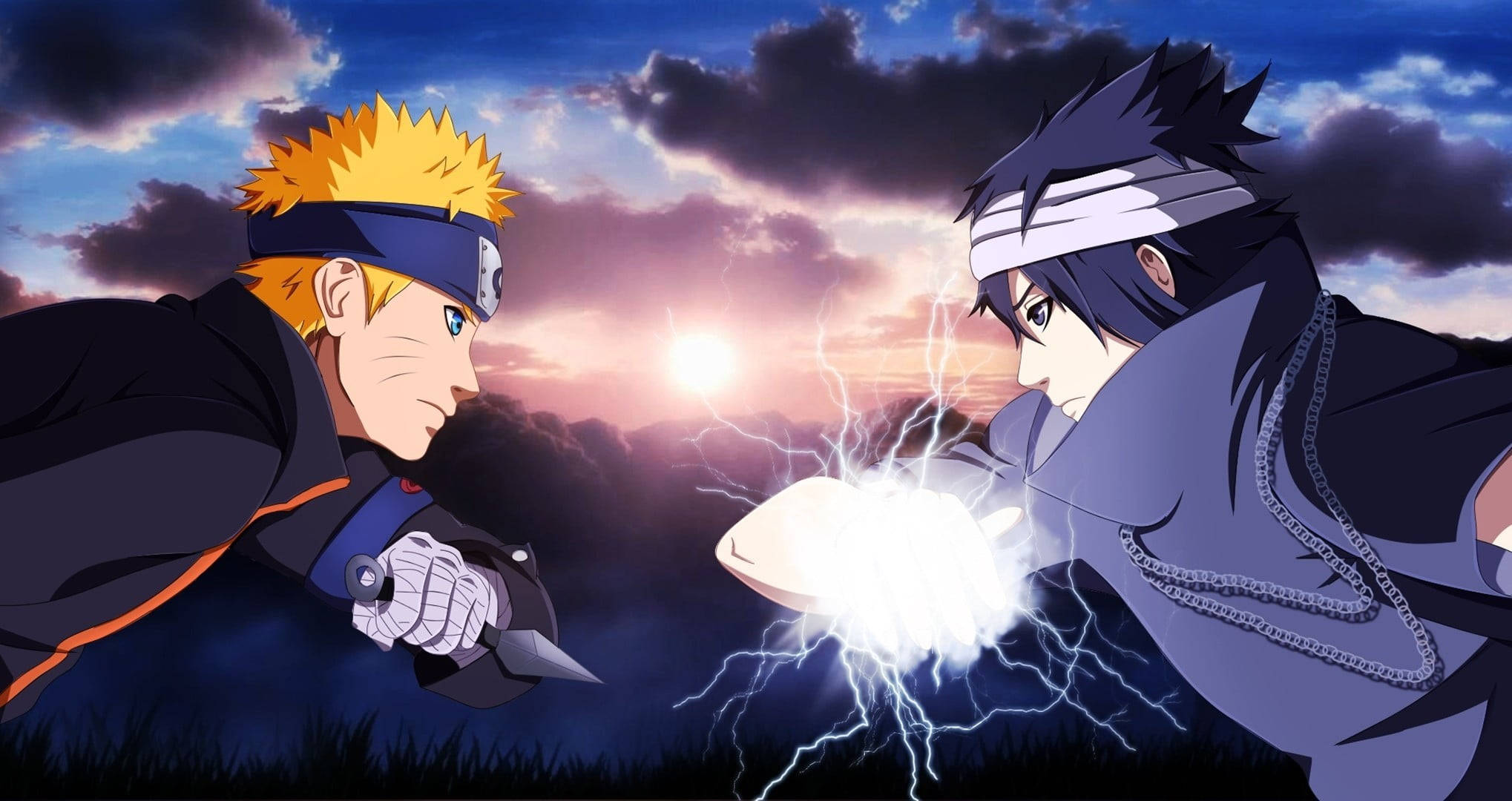 Naruto Live Naruto Față în Față Luptă Sasuke Fundal