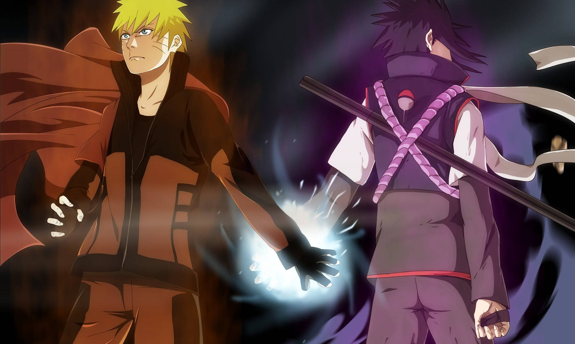 Naruto Live Sasuke Scânteie în Mâini Fundal