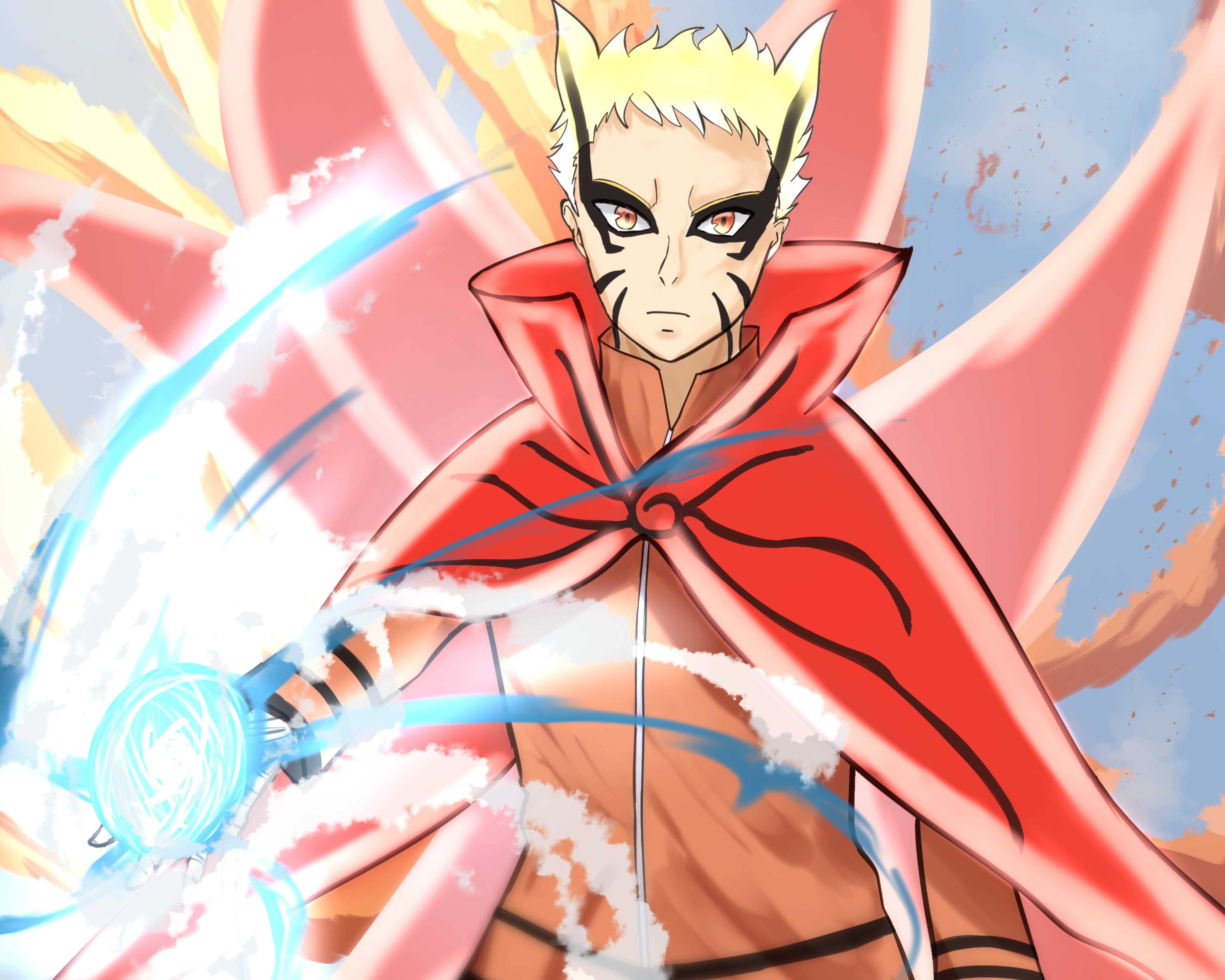 Naruto Modul Baryon Aspect Cool și Intens Fundal