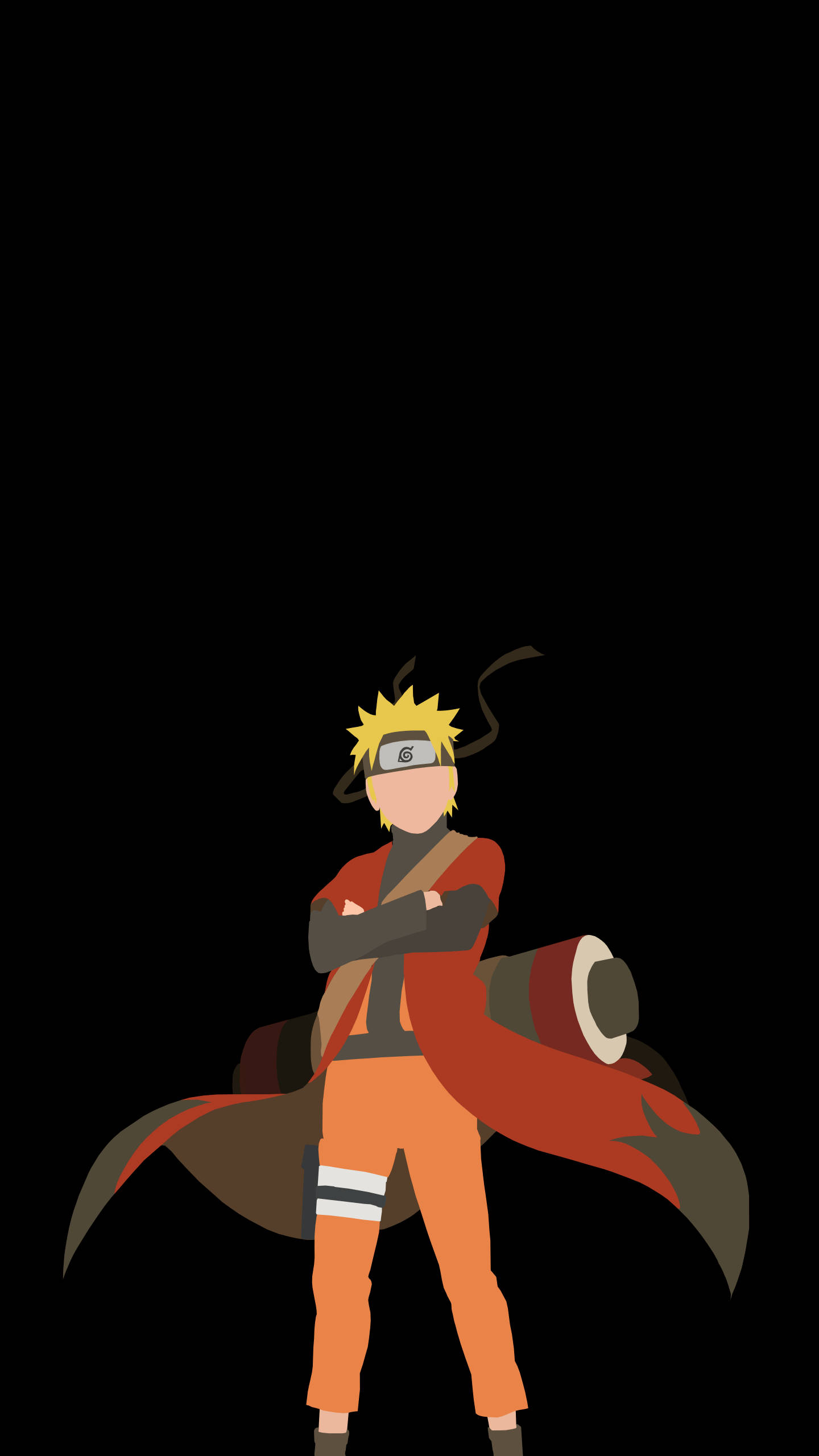 Naruto Modul Înțelept Vector Telefon Fundal