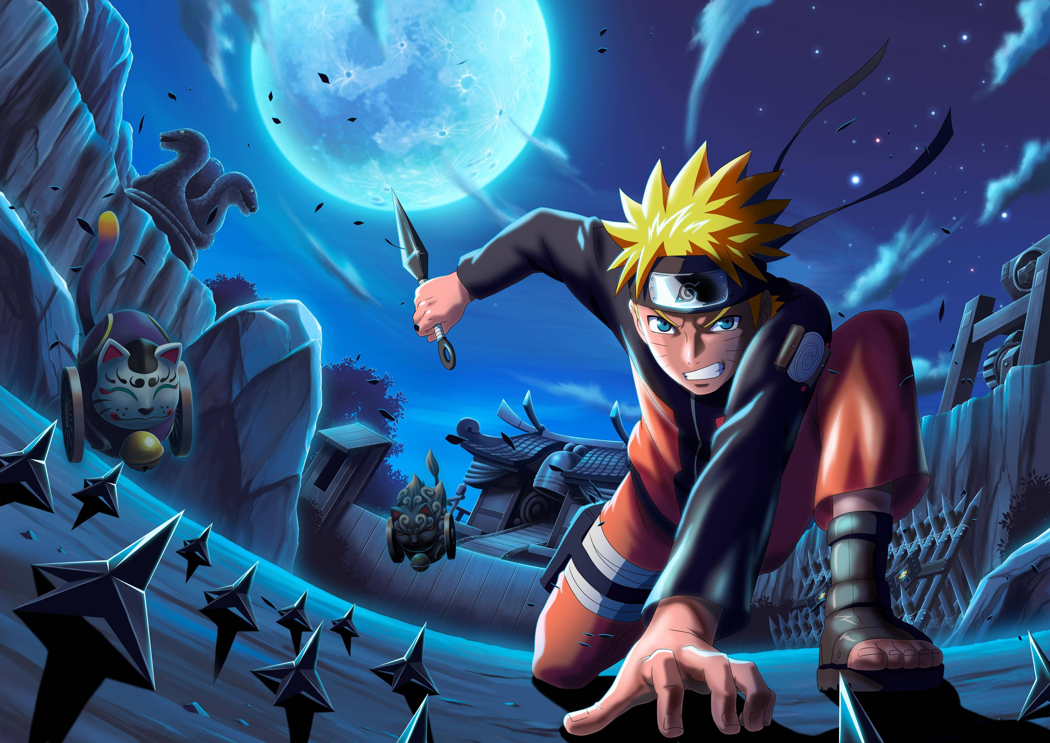 Naruto, personajul ninja din anime Fundal