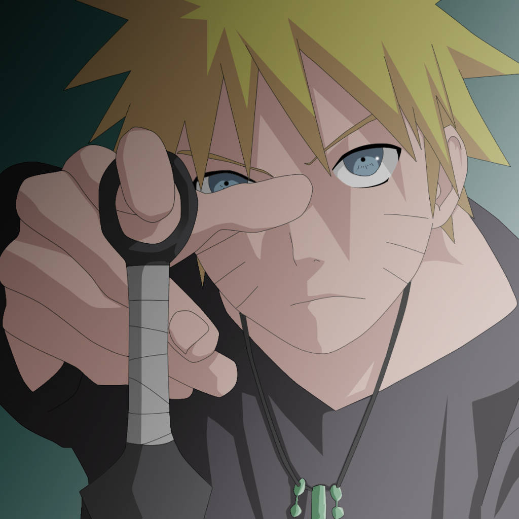 Naruto PFP cu Kunai Fundal