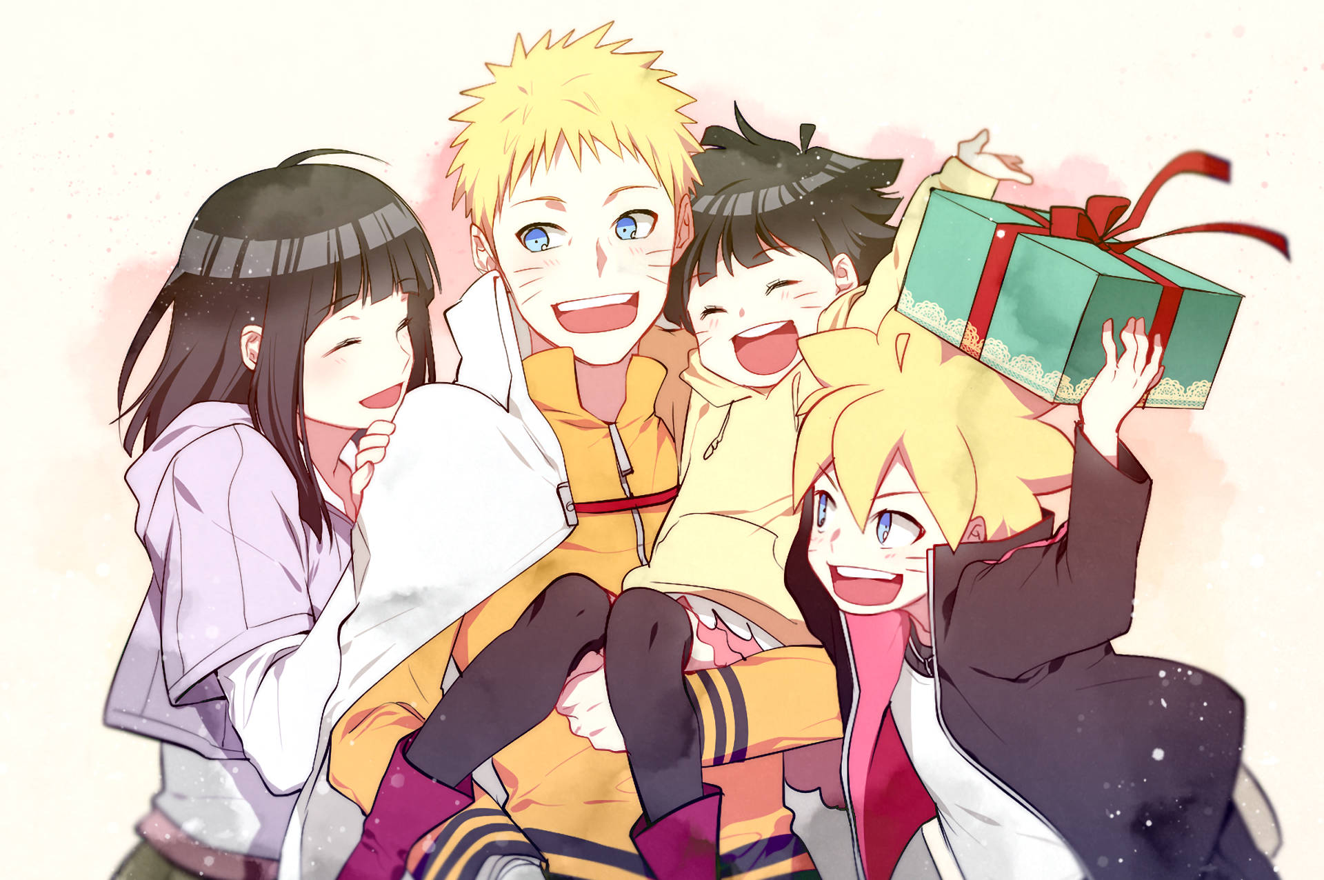 Naruto și Hinata, familie fericită Fundal