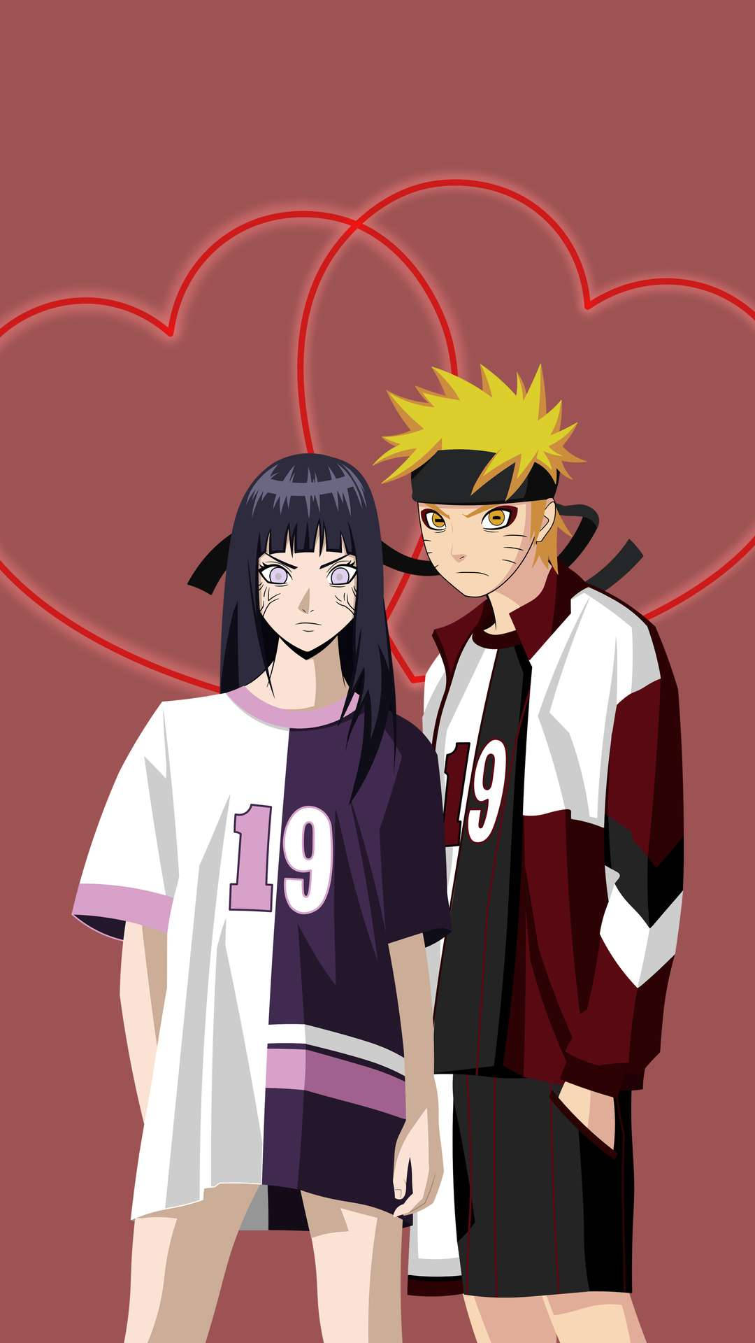 Naruto și Hinata în ținute casual Fundal