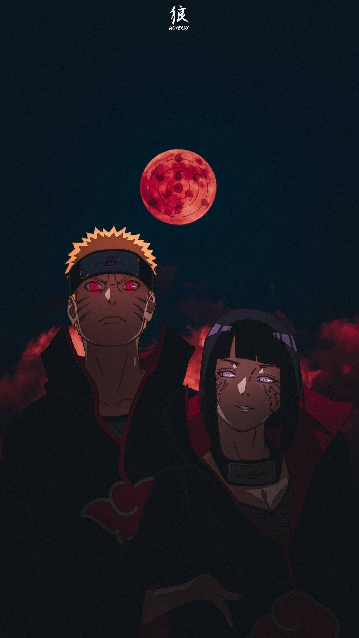 Naruto și Hinata Tsukuyomi Fundal