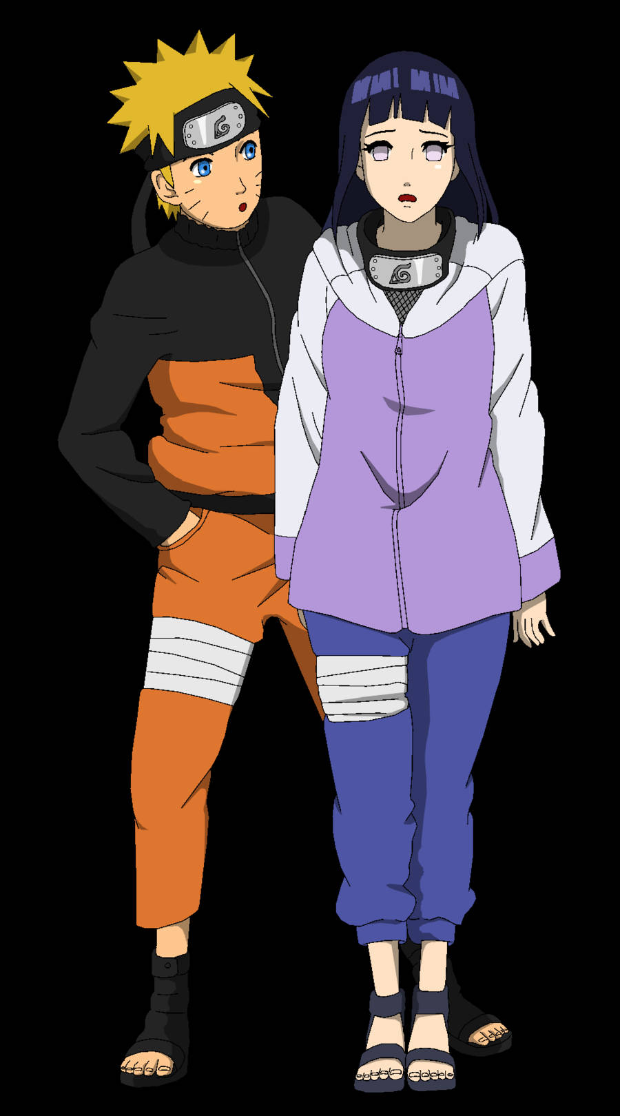 Naruto și Hinata Minimalist Fundal
