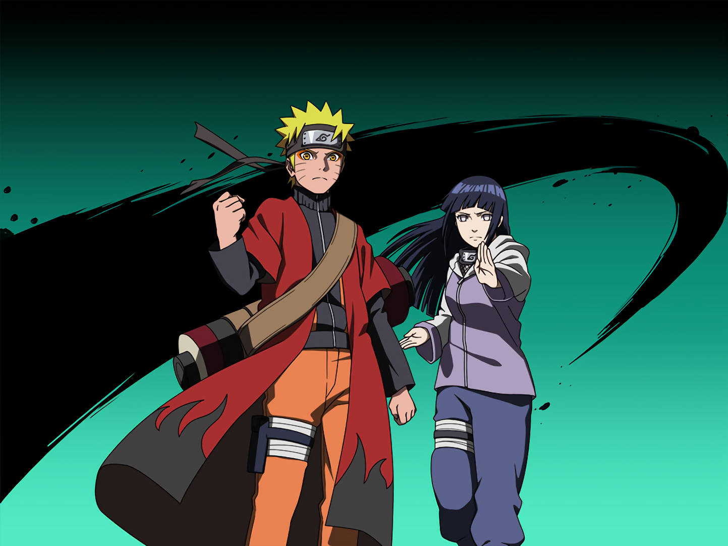 Naruto și Hinata în Modul Înțelept Fundal