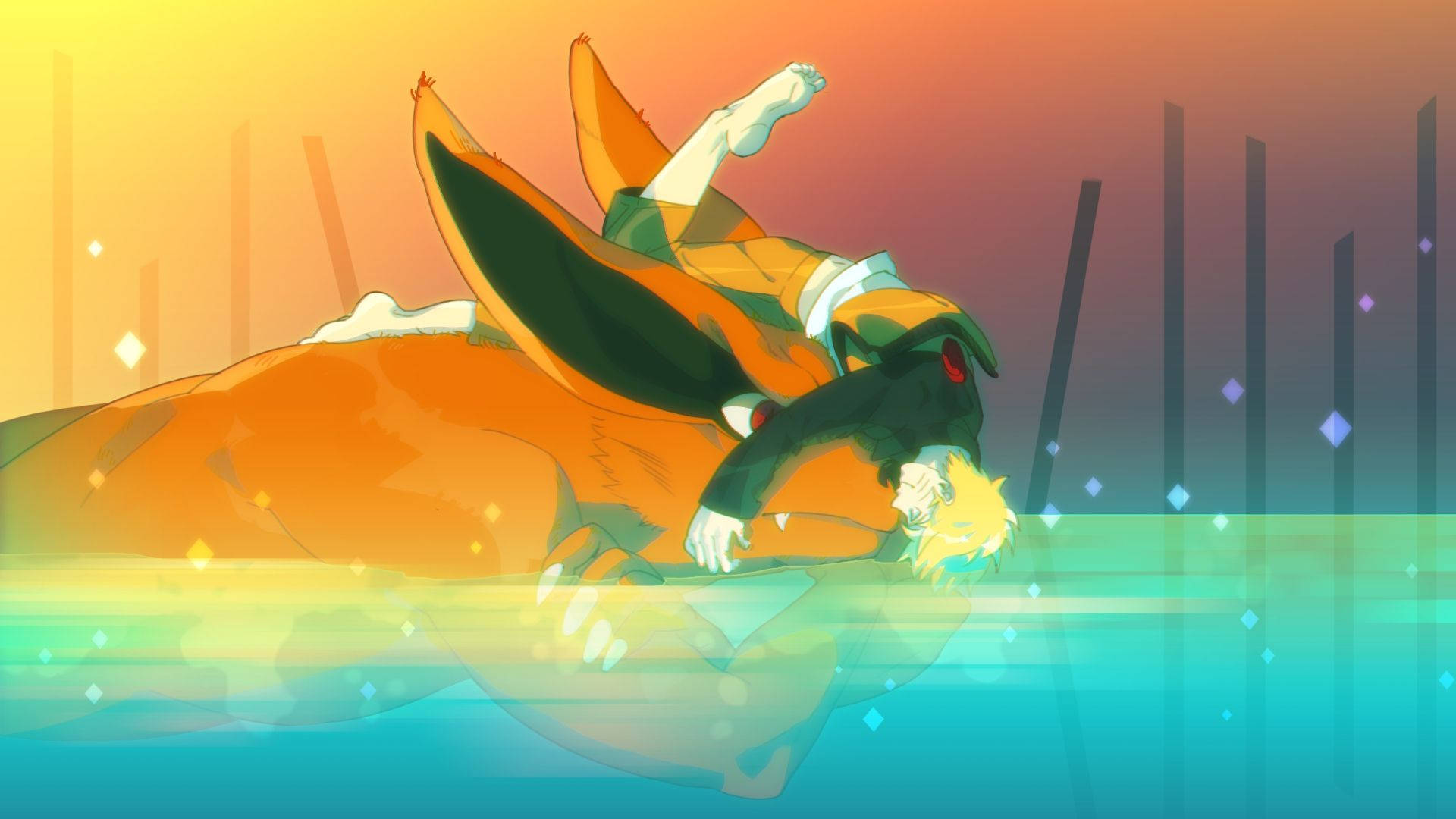 Naruto și Kurama, duo-ul perfect Fundal