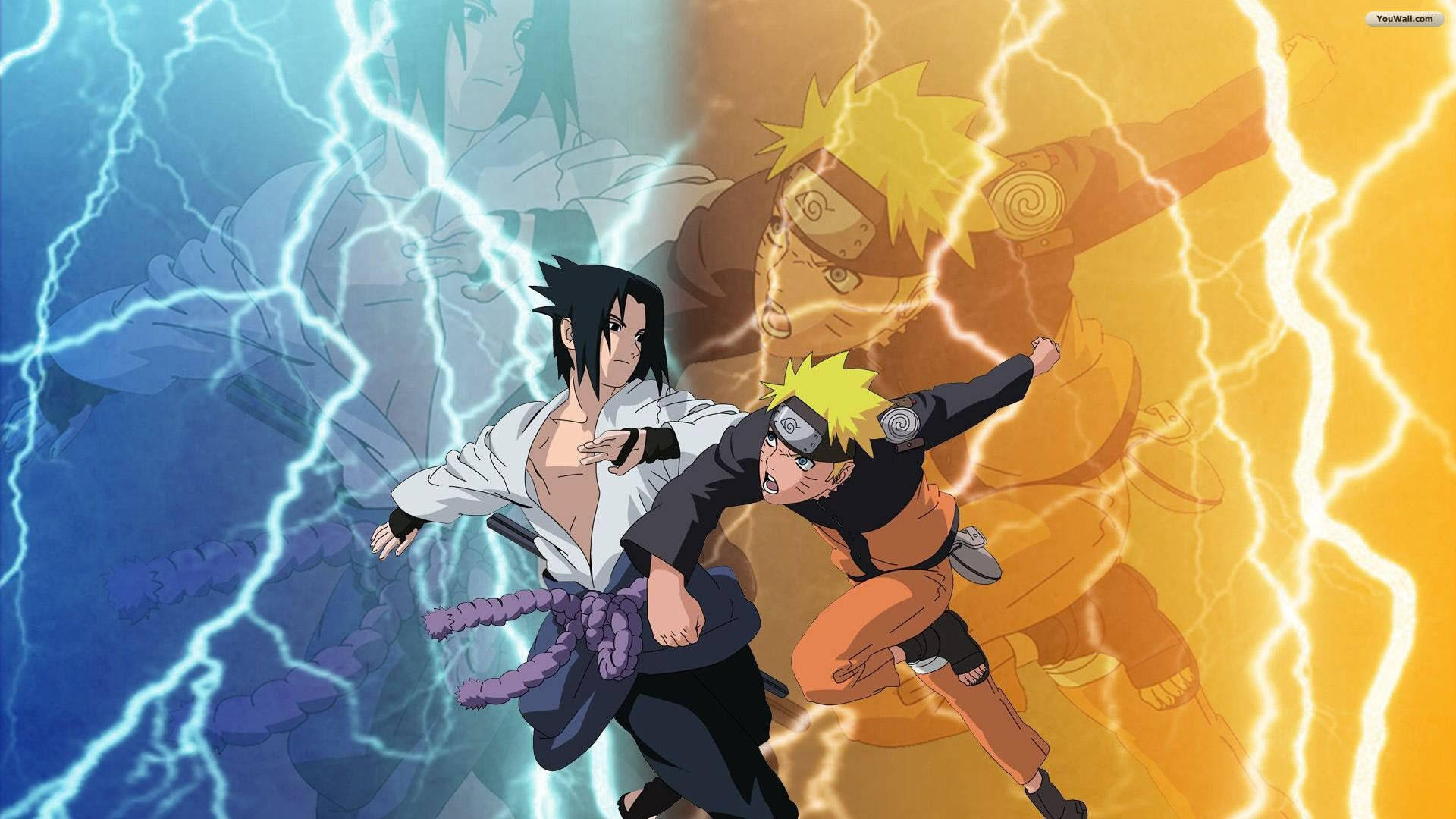Naruto și Sasuke adolescenți Fundal