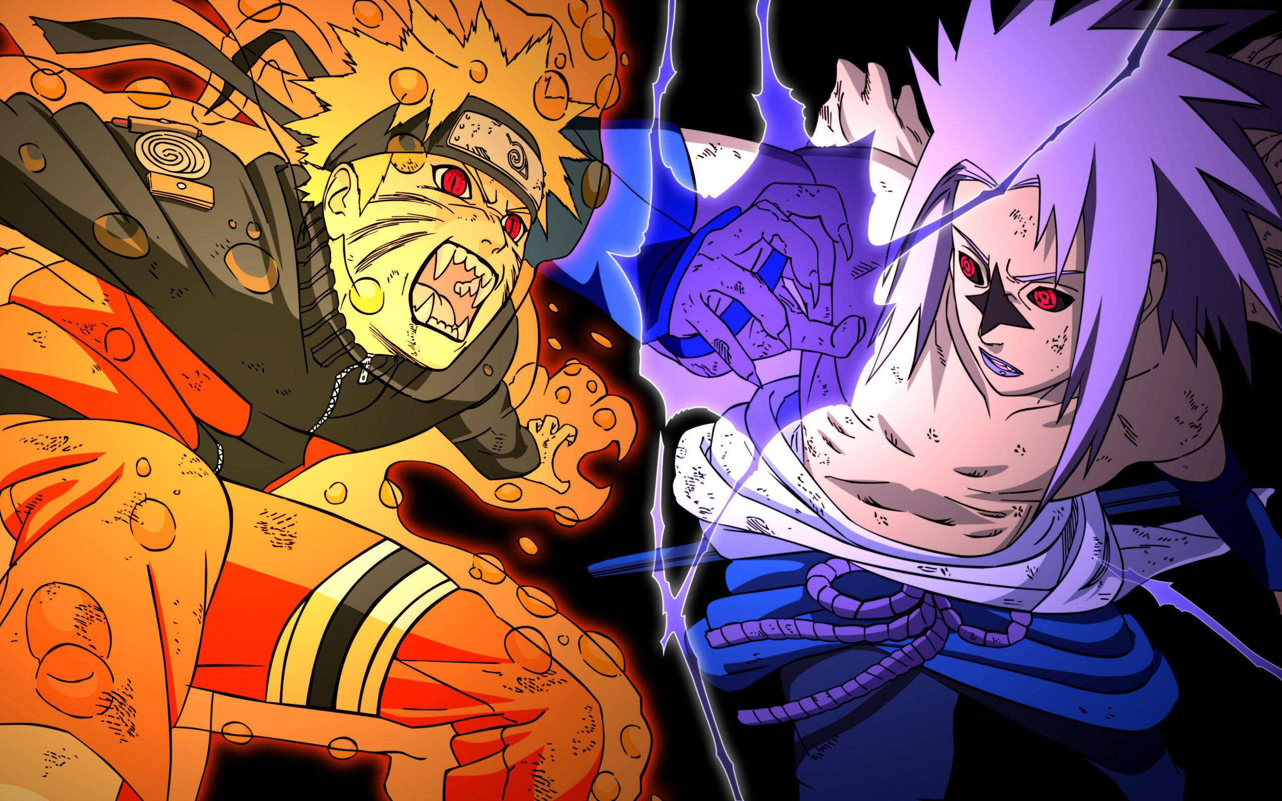 Naruto și Sasuke tineri Fundal