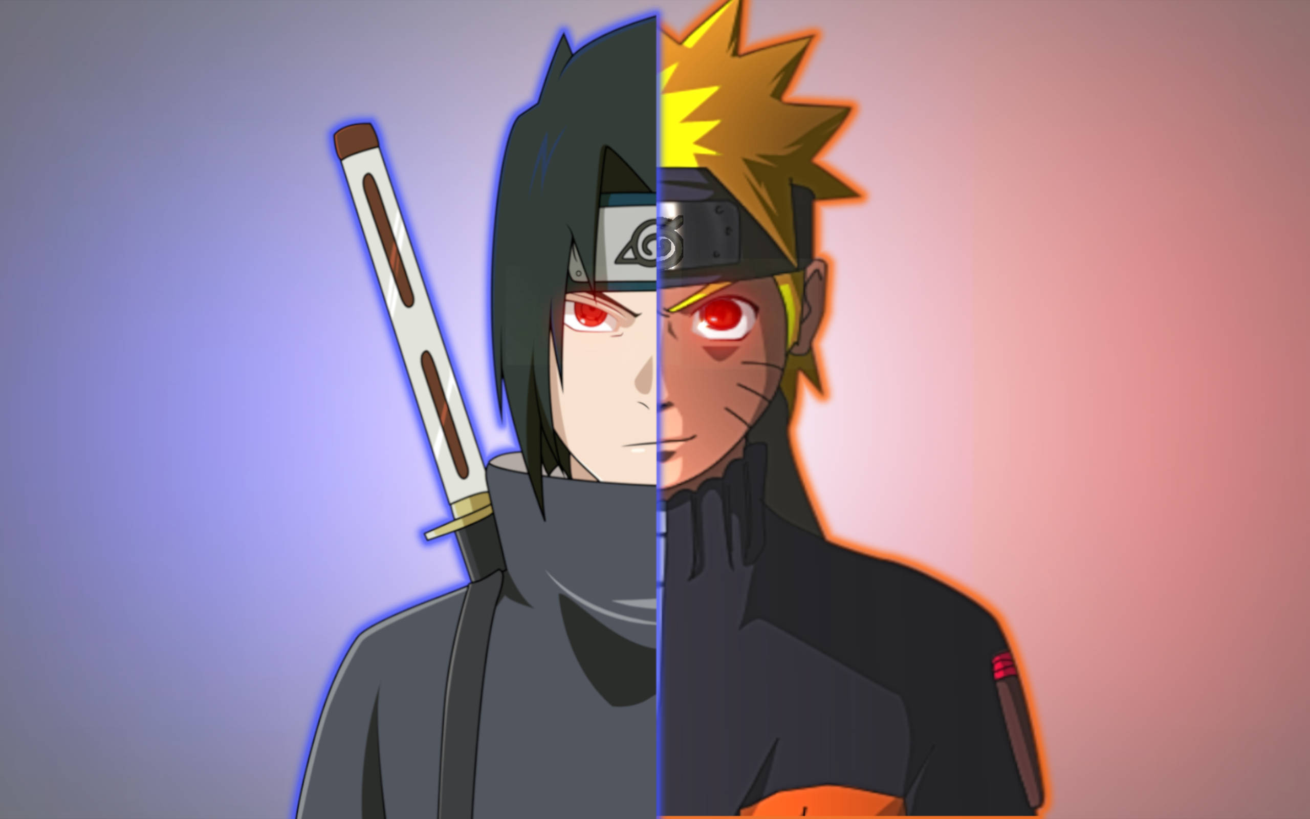 Naruto și Sasuke combinați Fundal
