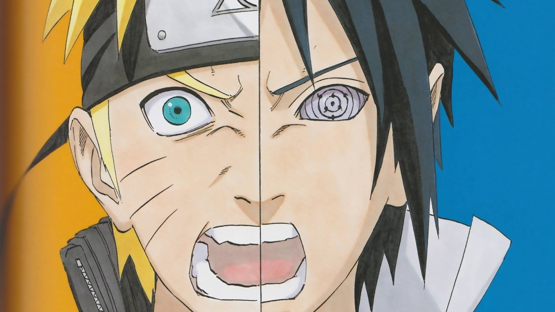 Naruto și Sasuke furiosi Fundal