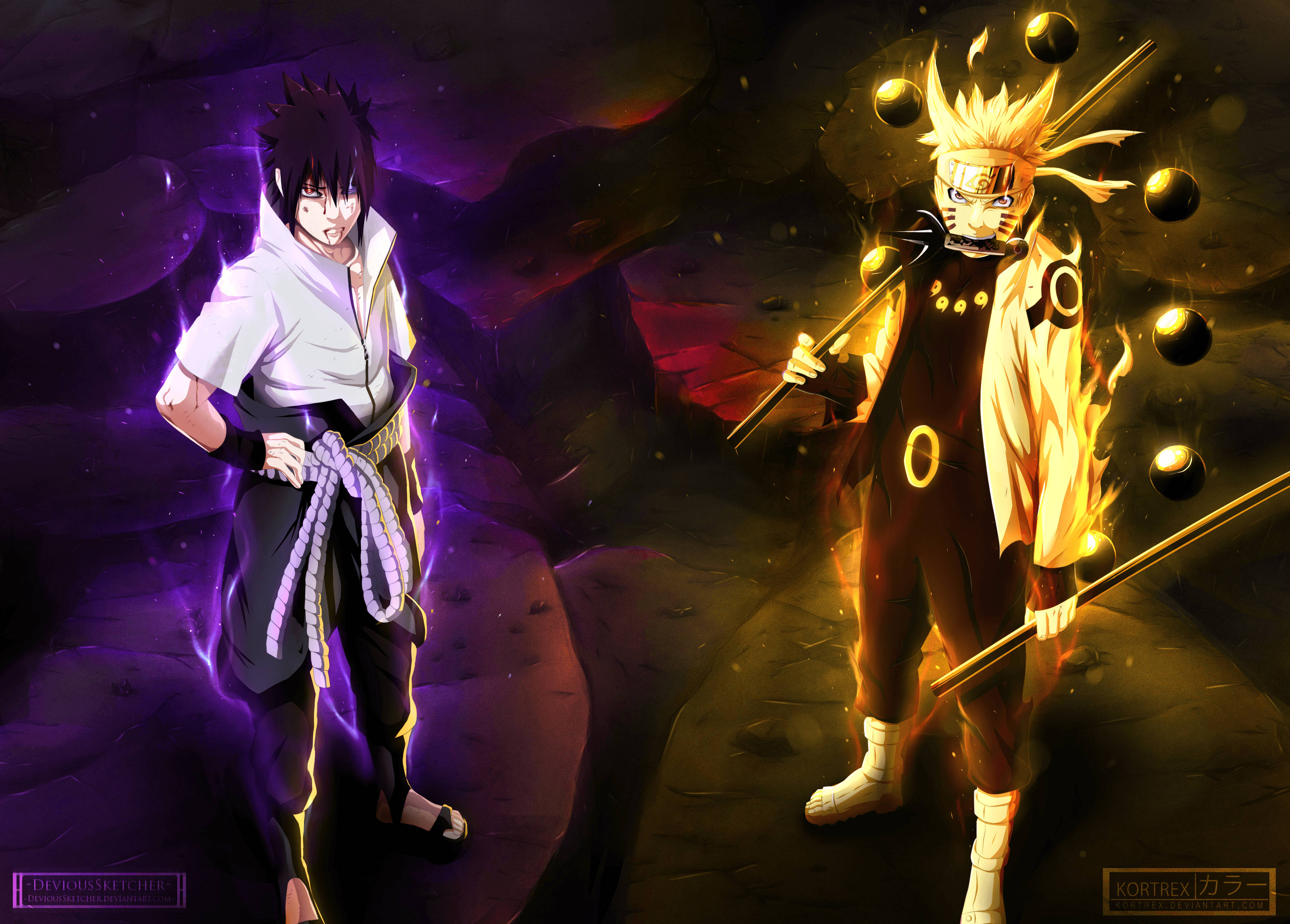 Naruto și Sasuke – Rivali Înverșunați Fundal