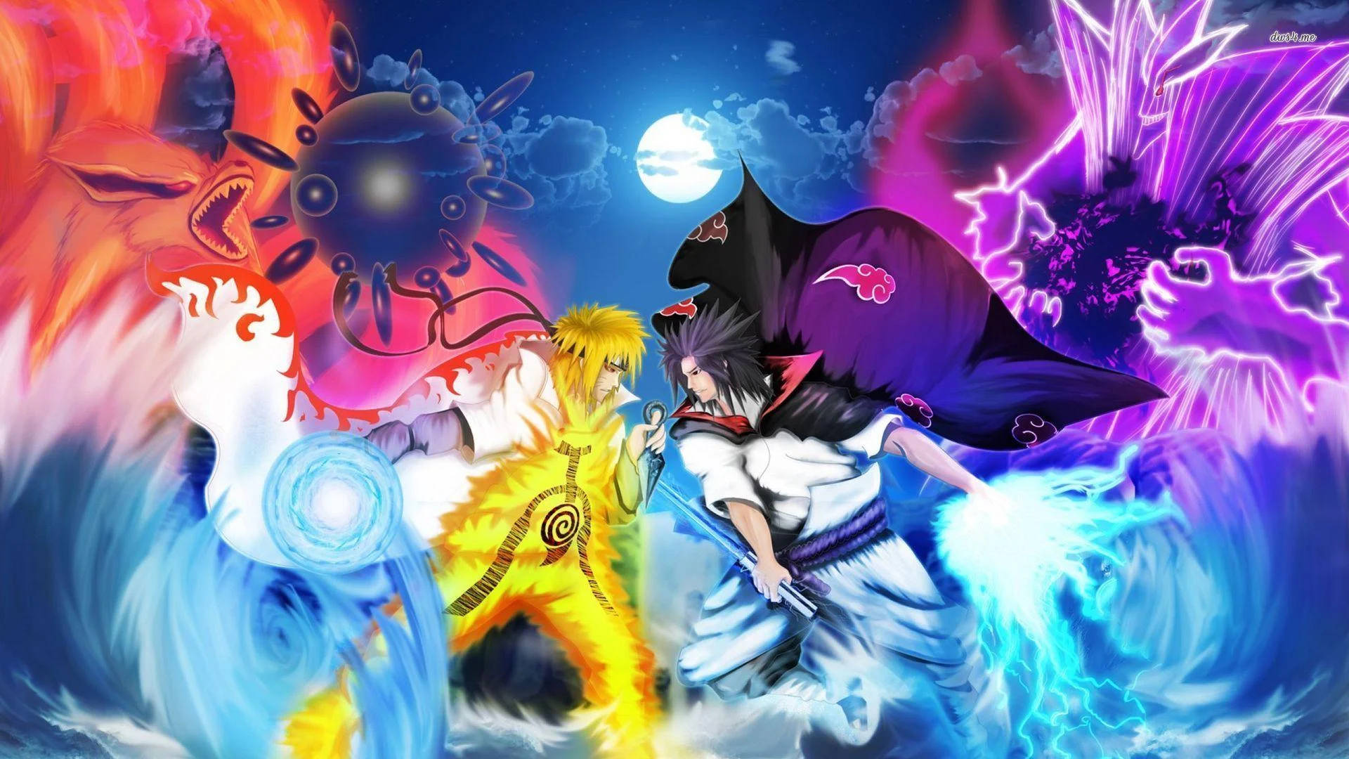 Naruto și Sasuke supraputernici Fundal