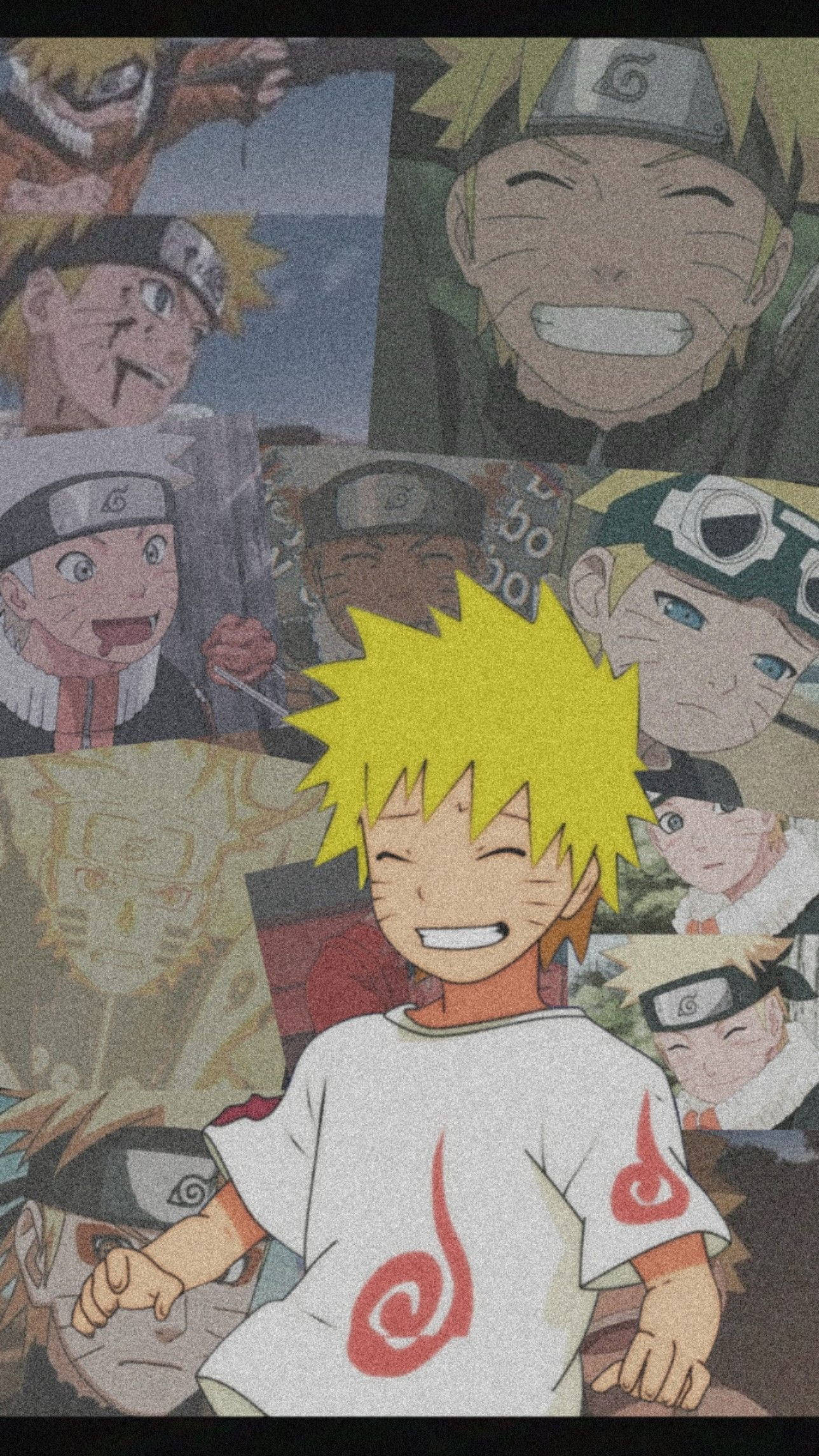Naruto tânăr estetică anime retro Fundal