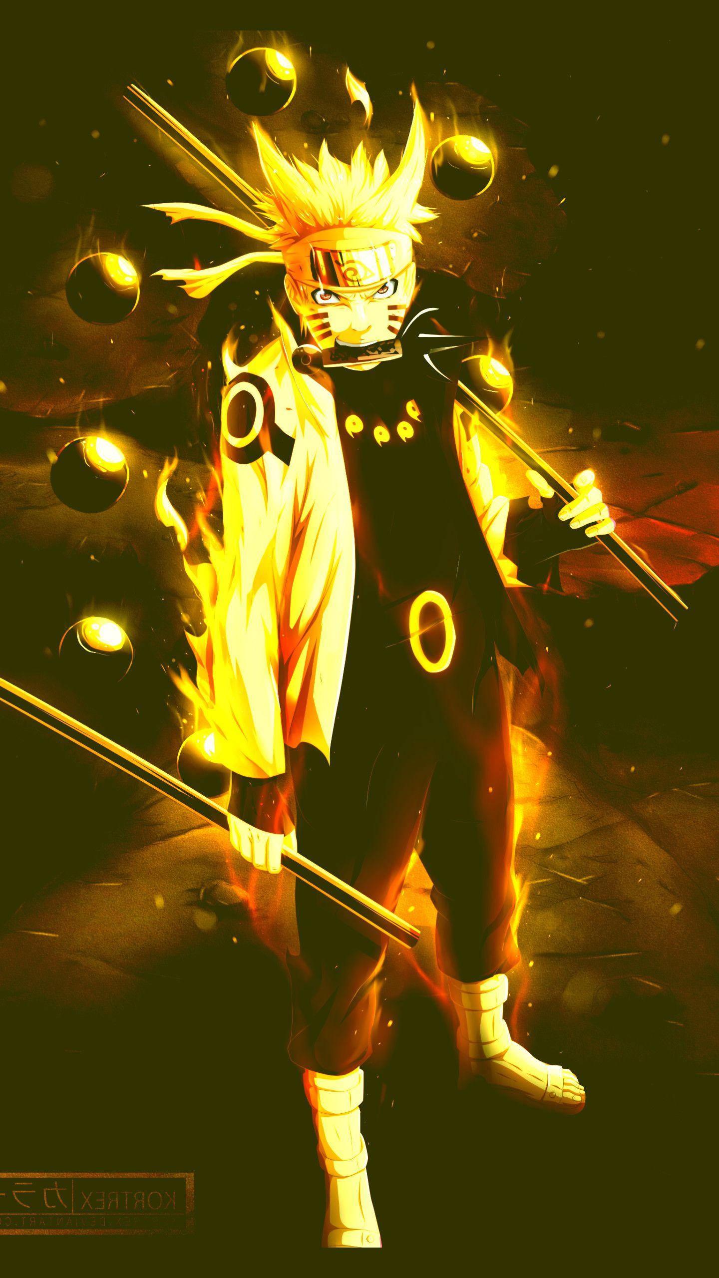 Naruto Telefon 3D Fundal