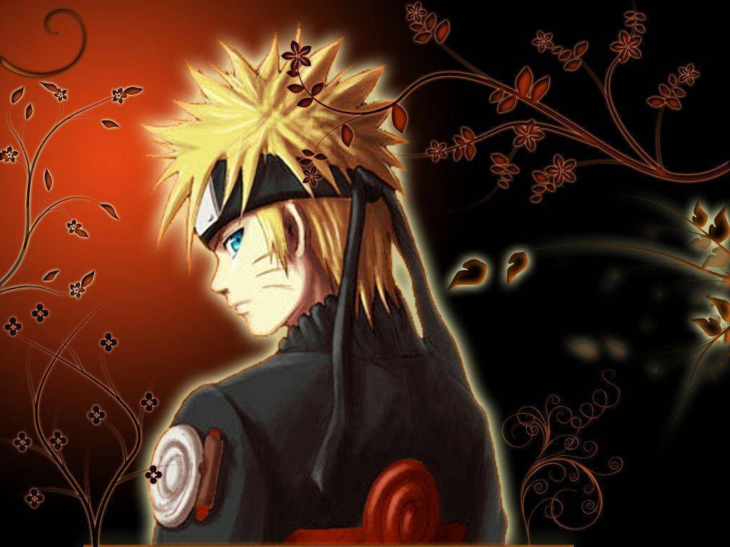 Naruto Uzumaki adoptă o poziție de luptă puternică! Fundal