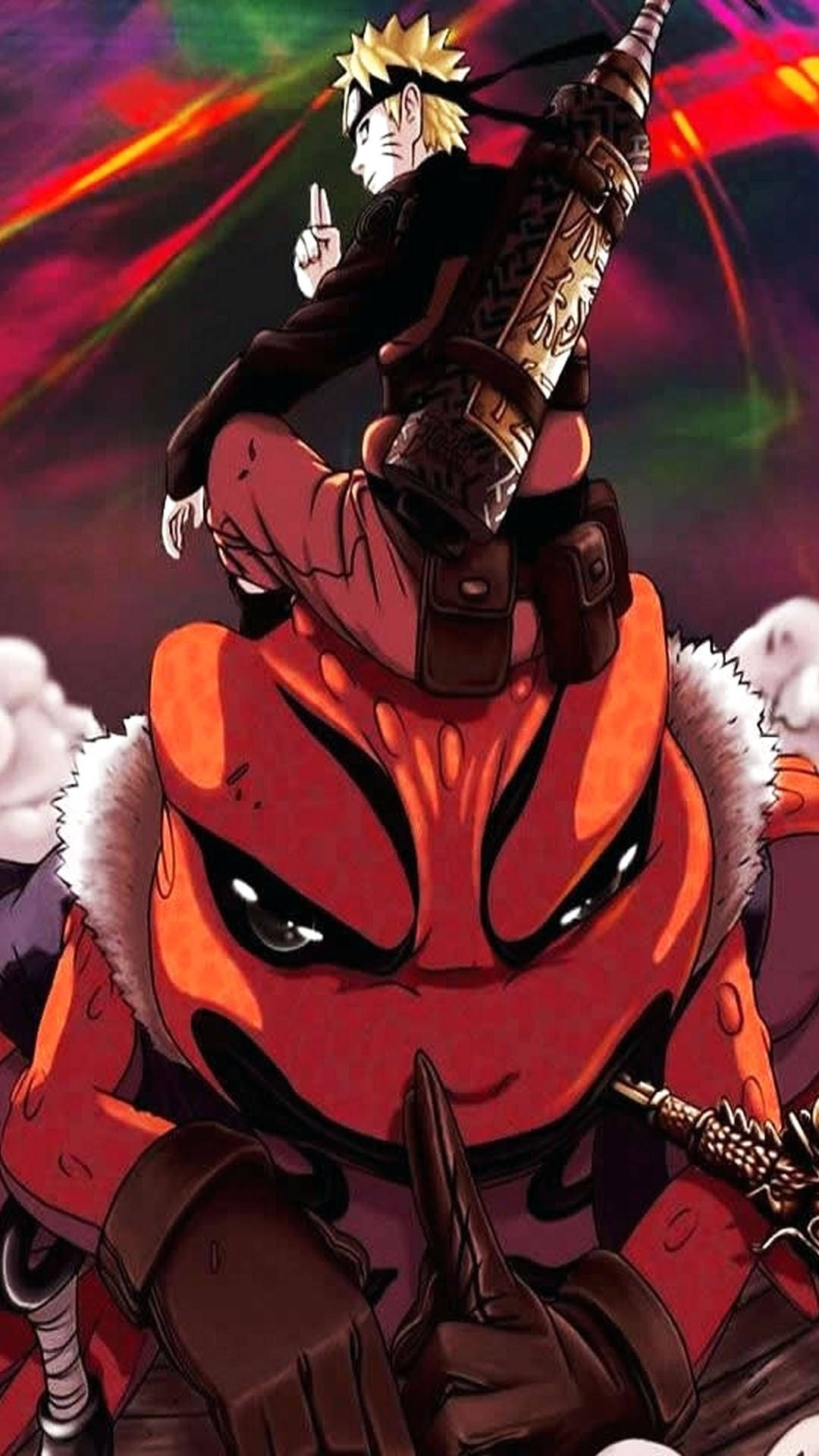 Naruto Uzumaki dinamic în acțiune Fundal