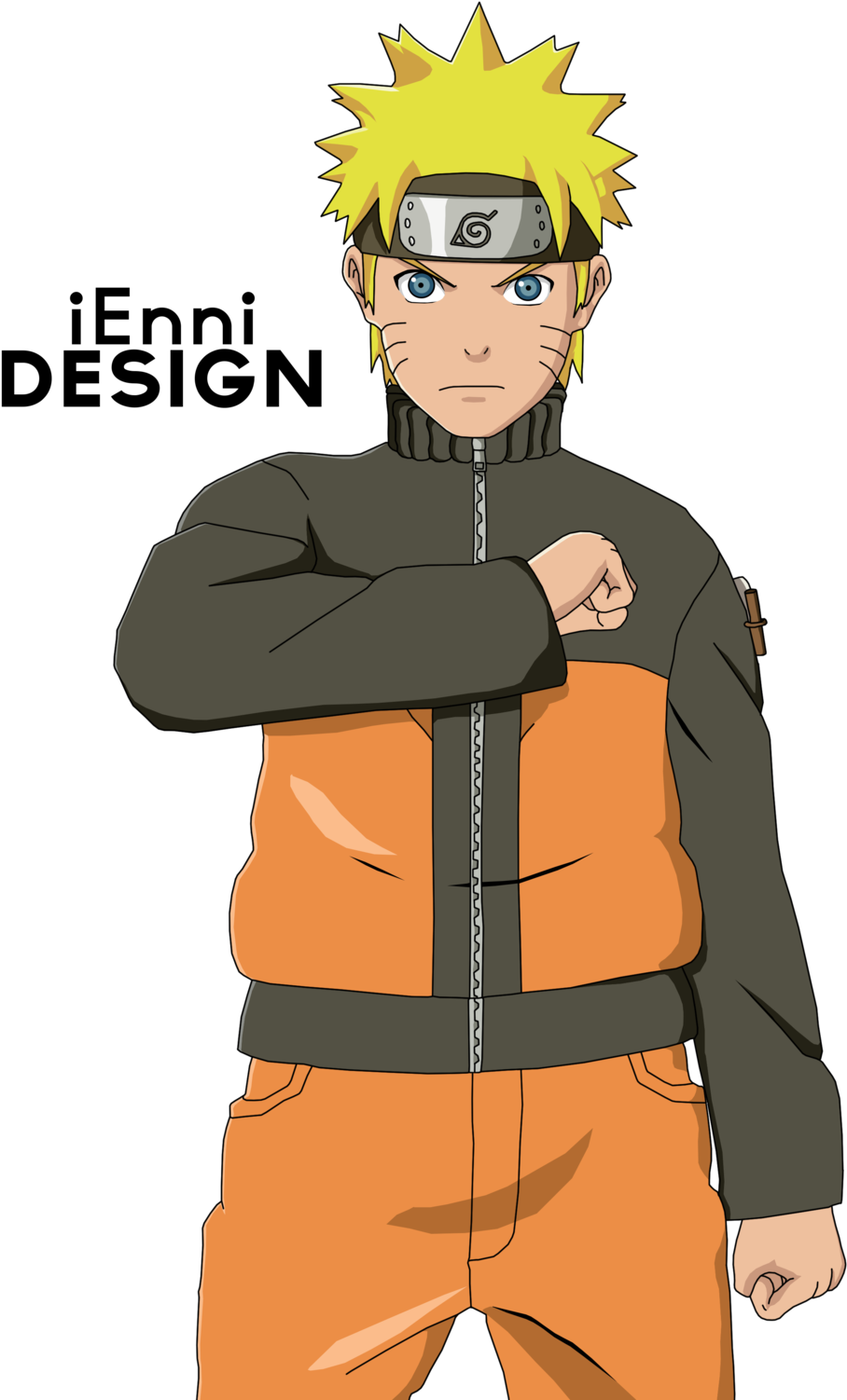 Naruto Uzumaki în poziție verticală Fundal