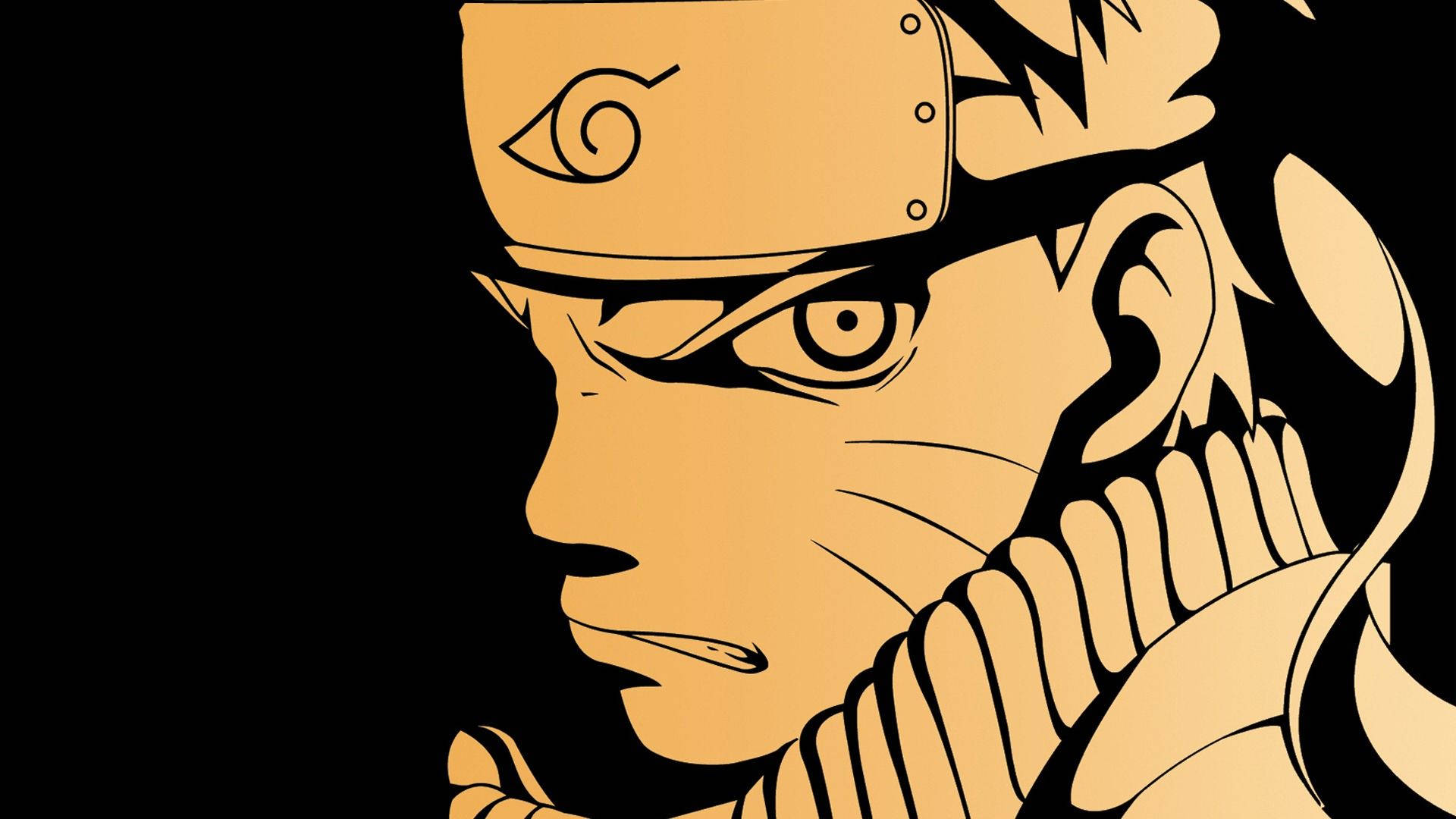Naruto Uzumaki într-un desen vintage Fundal
