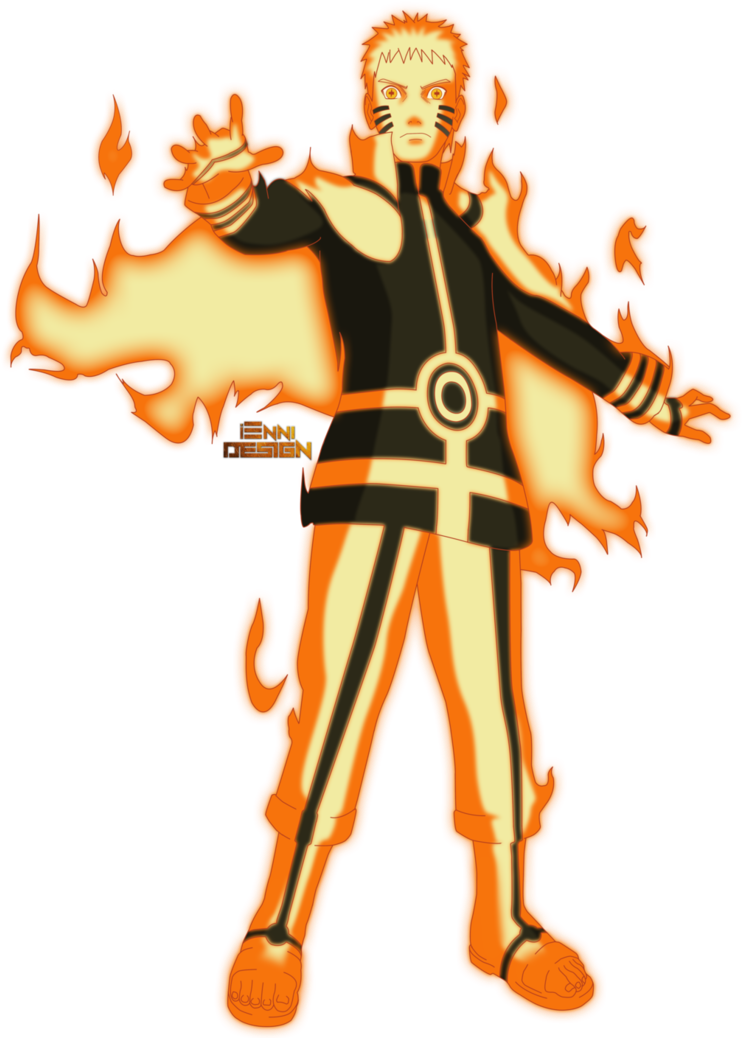Naruto Uzumaki Modul Chakra de Foc Fundal