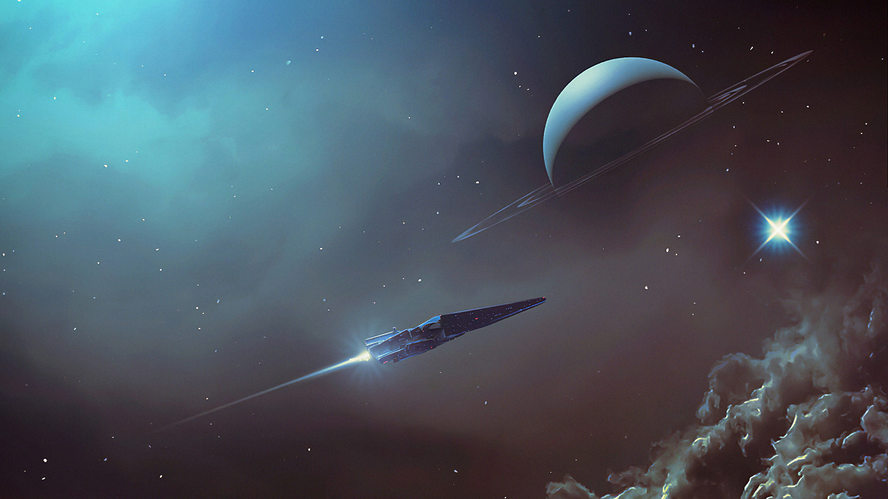 Nava spațială 2560x1440 Fundal