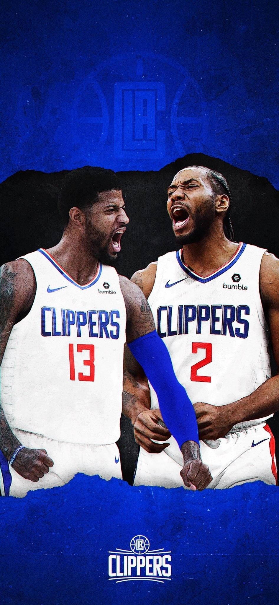 NBA Kawhi Leonard și Paul George Fundal