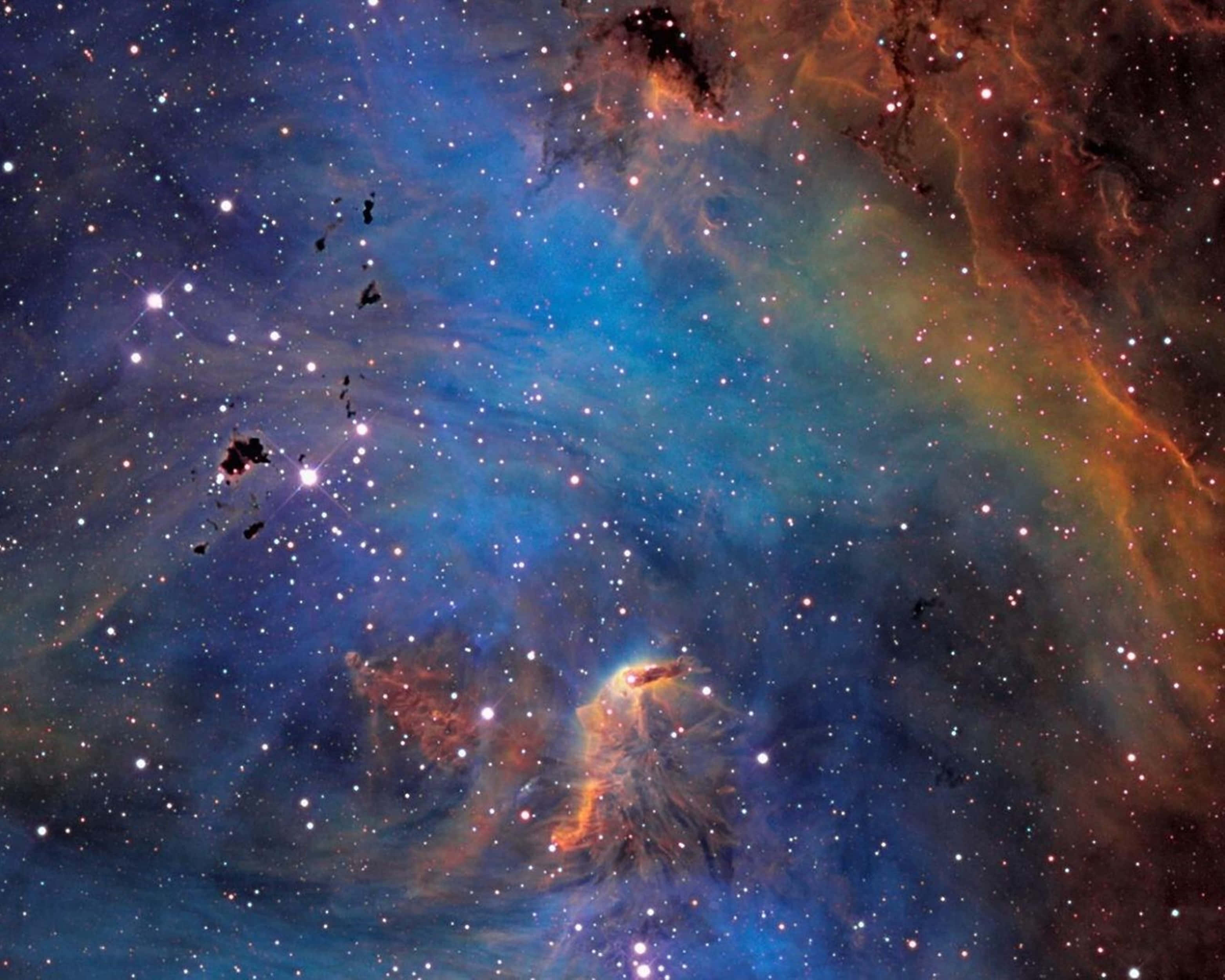 Nebuloasa Găina în Fugă 4K Fundal