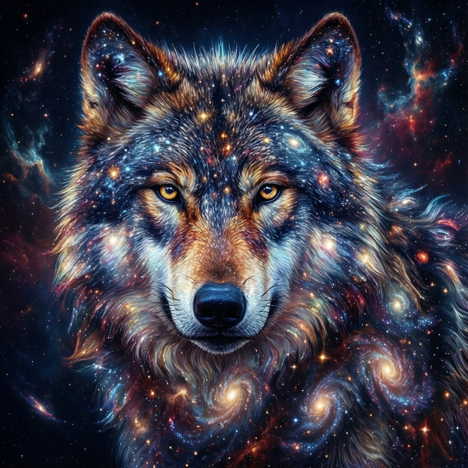 Nebuloasă Lup Abstracție Fundal