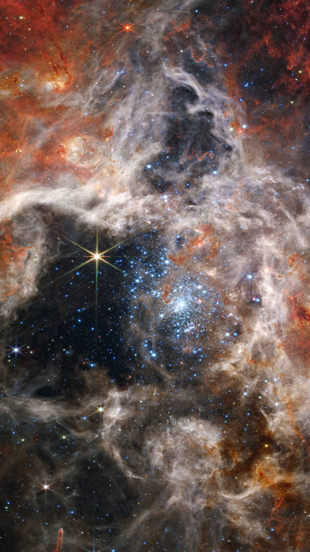 Nebuloase în spațiu 4K pentru telefon Fundal