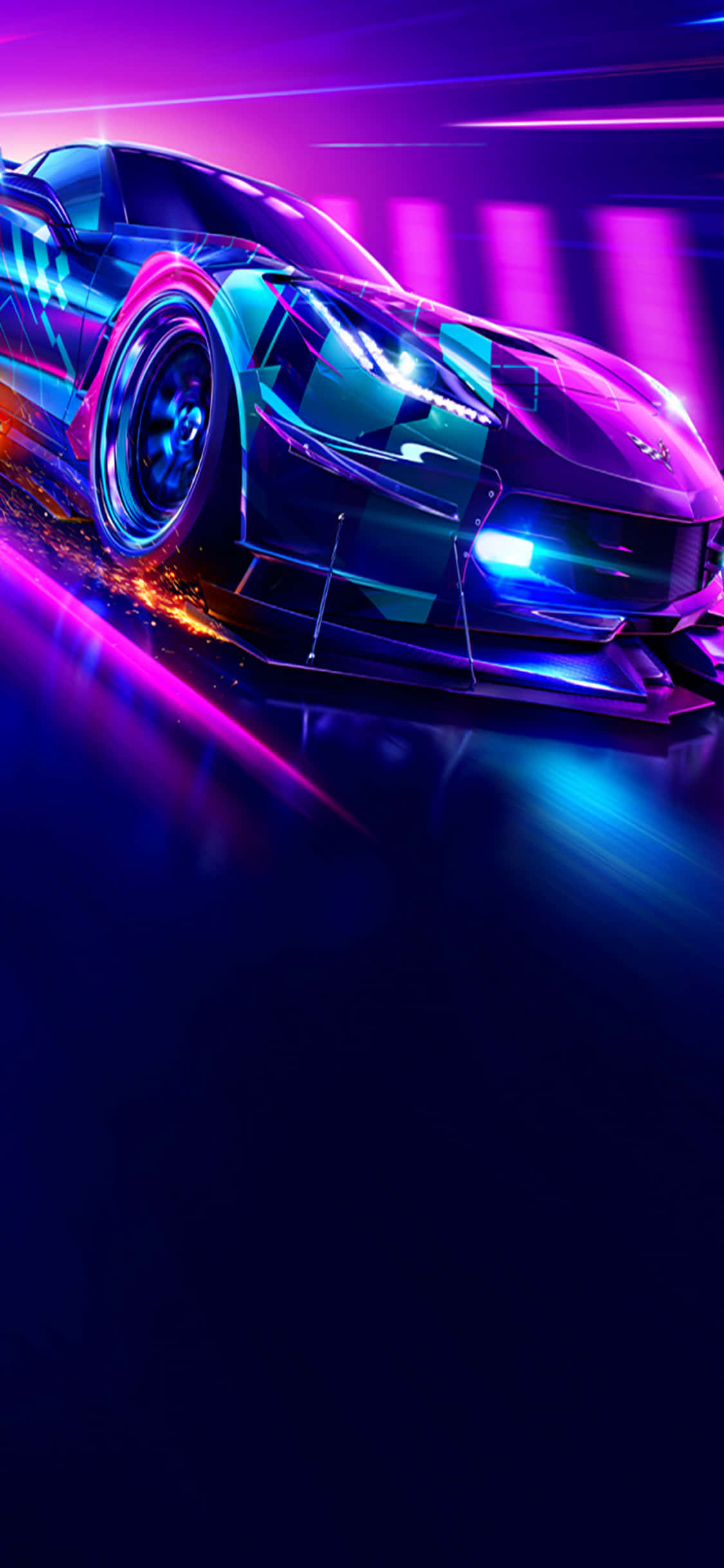 Need for Speed Heat aprinde scena curselor pe iPhone Xs Fundal
