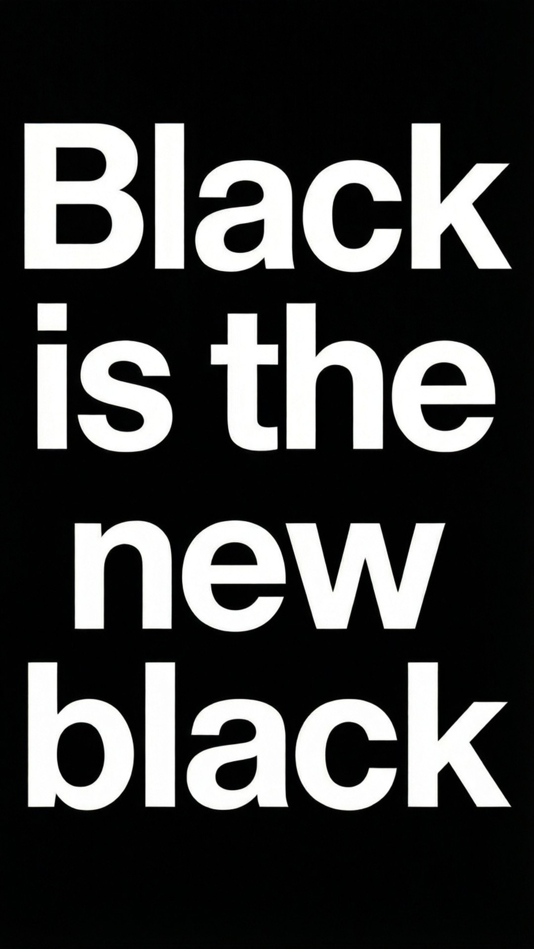 Negrul este noul negru Fundal
