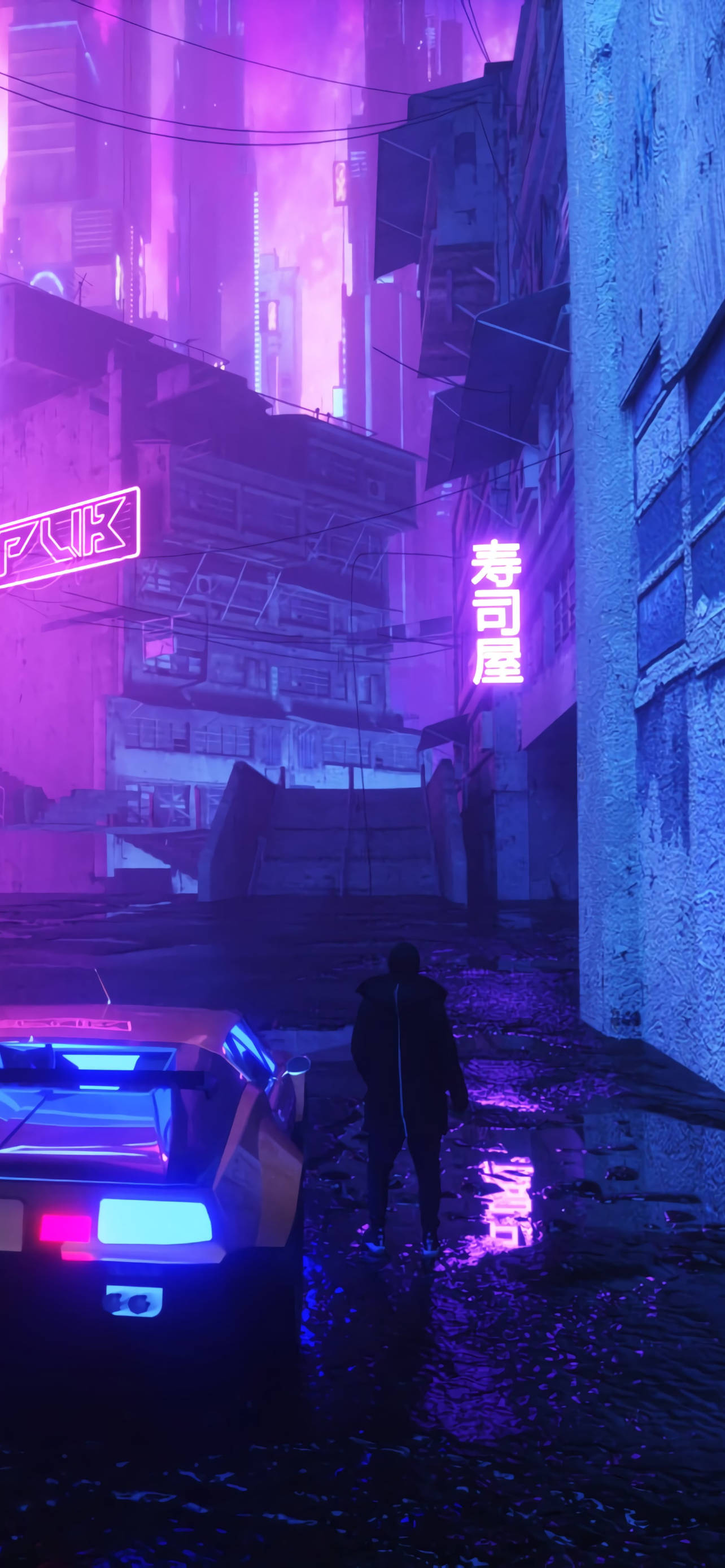 Neon Aesthetic Cool iPhone Fundal