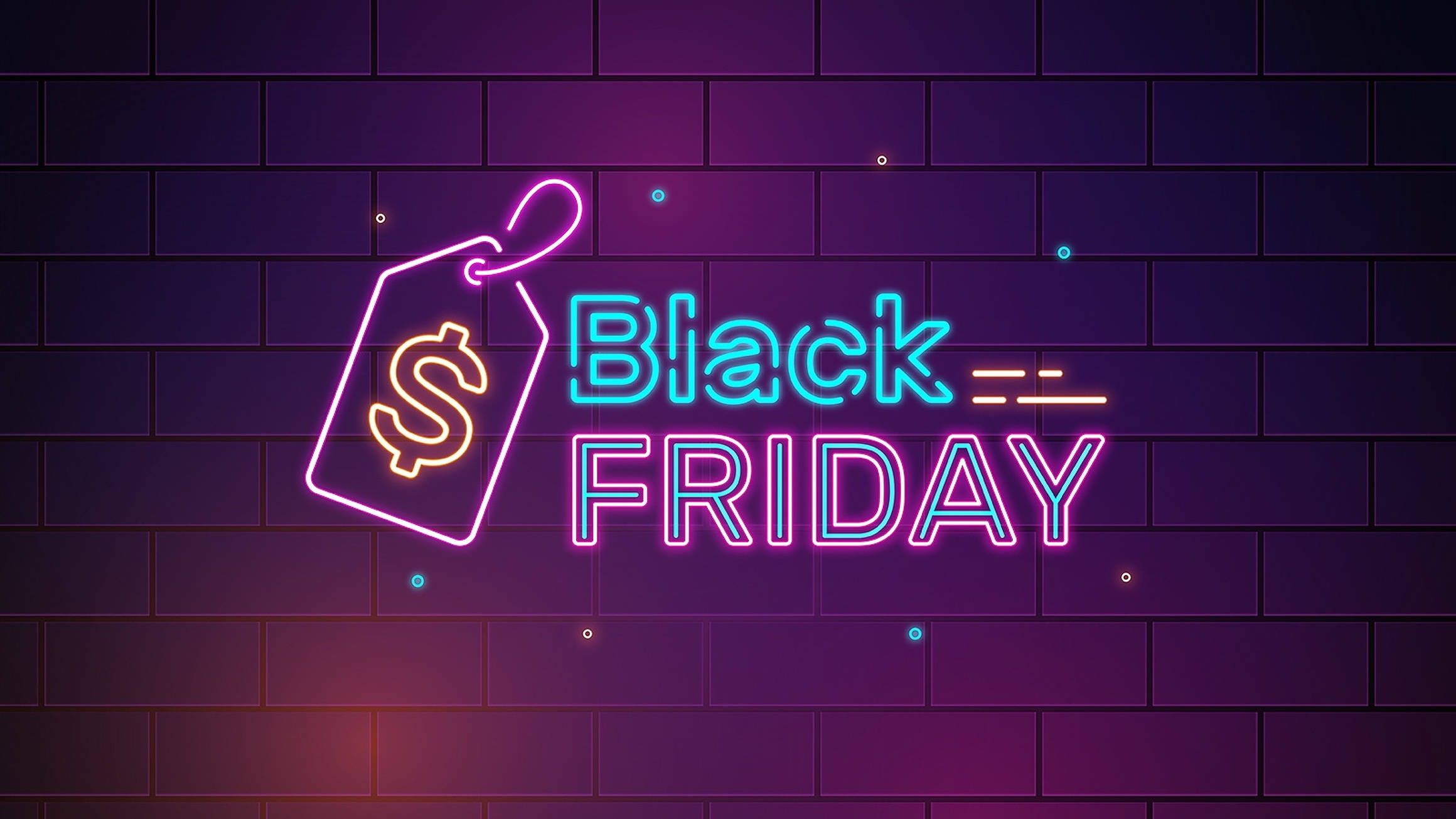 Neon Estetic de Black Friday Fundal
