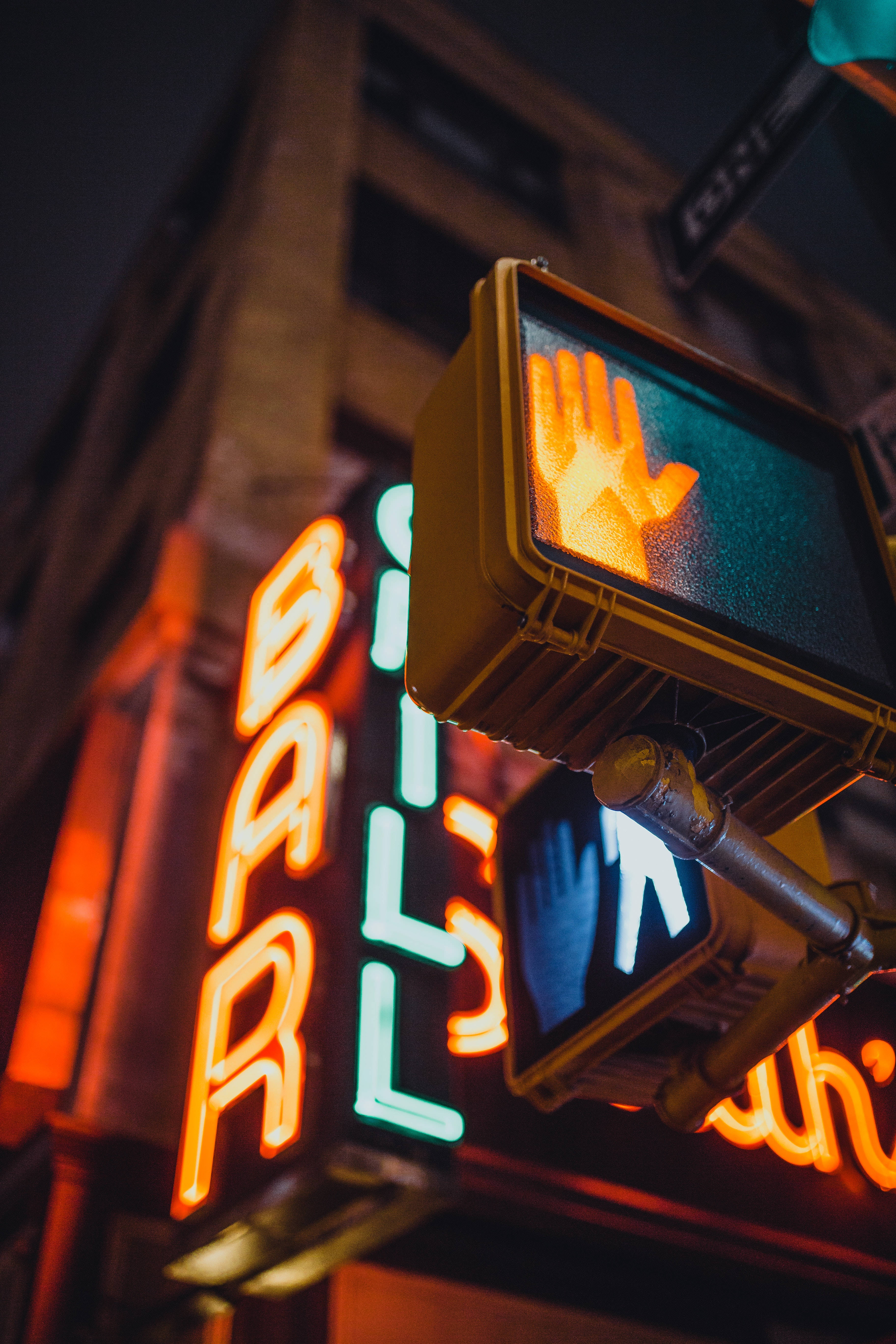 Neon pentru pietoni Fundal