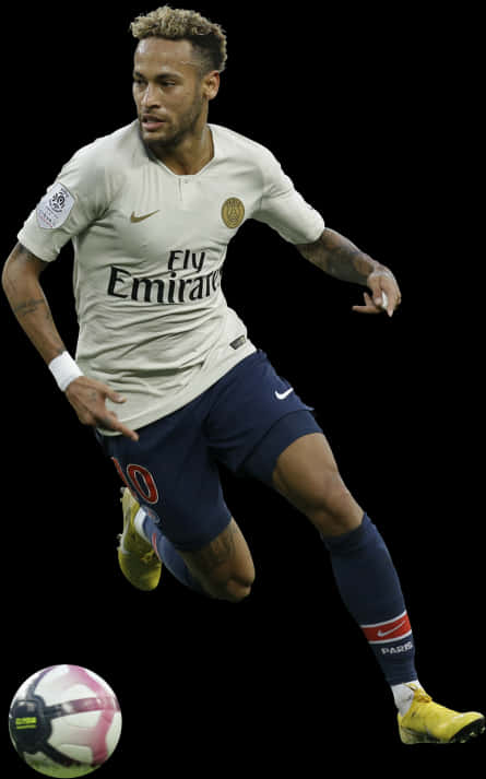 Neymar în Acțiune P S G Fundal