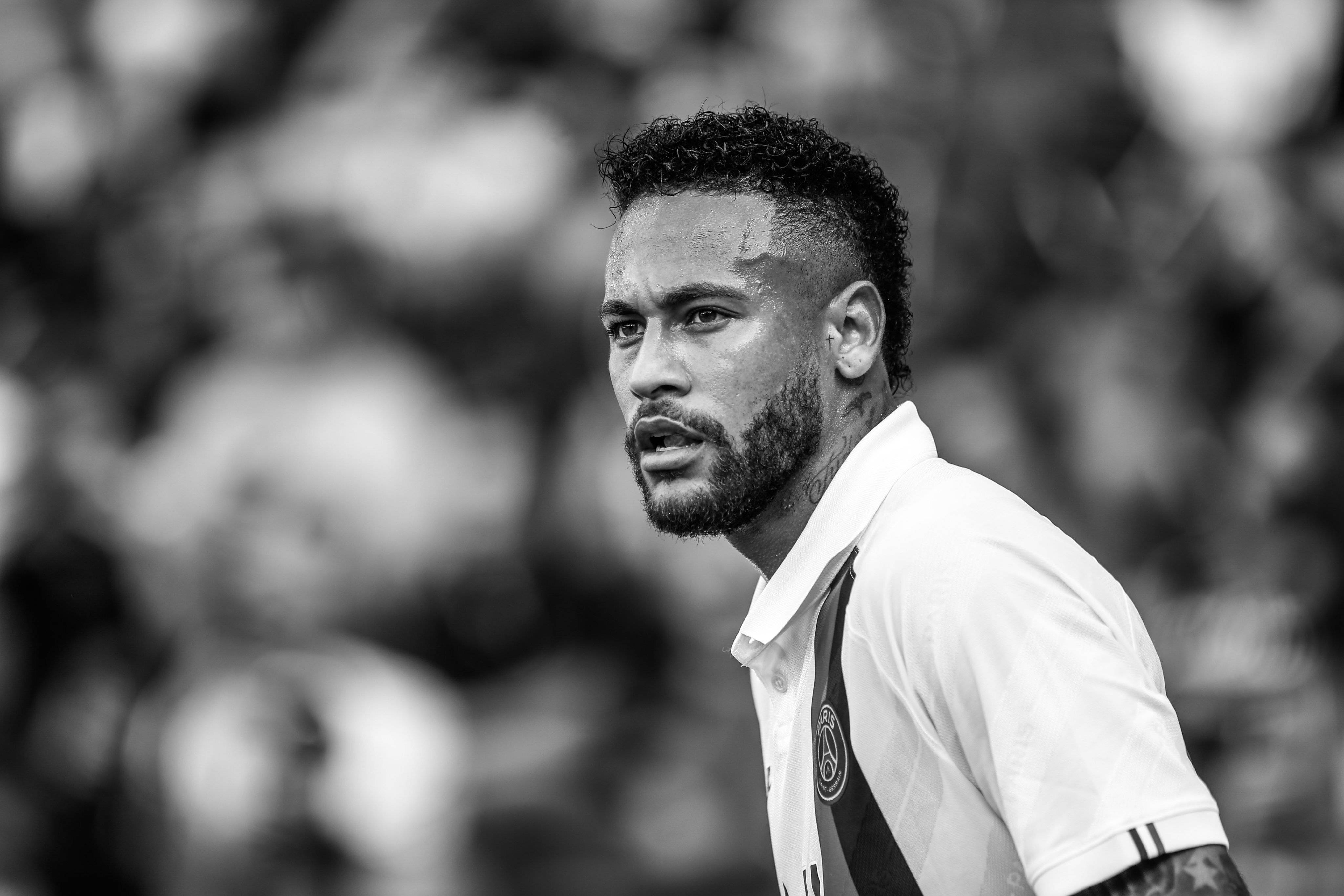 Neymar Jr Grayscale Cool Fundal