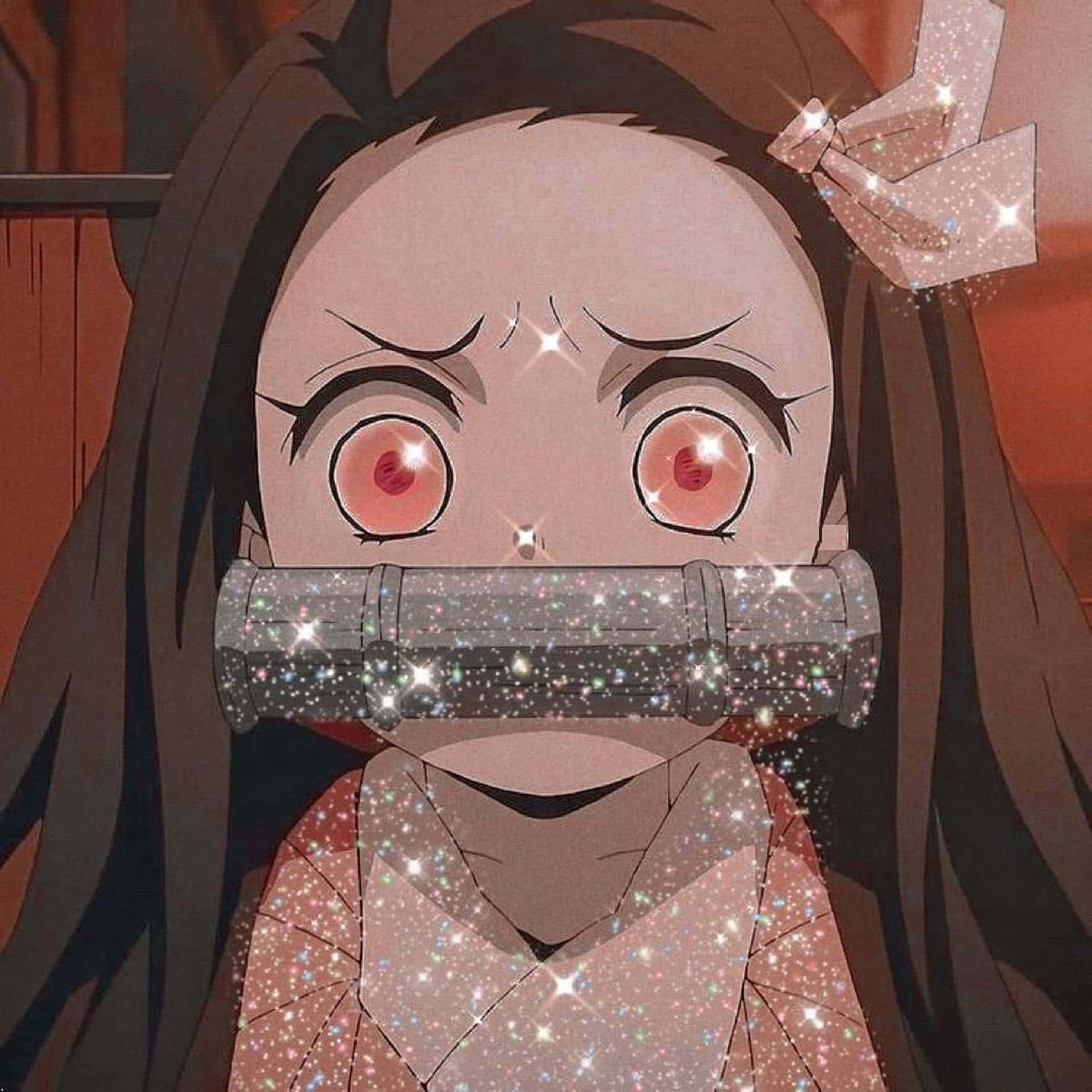 Nezuko Kawaii Cool Fundal