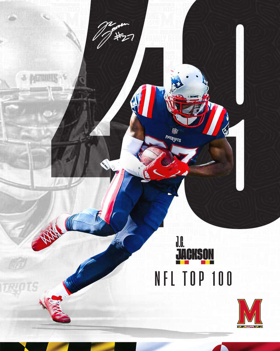 NFL Top 100 2021 Locul 49 Fundaș Cornerback JC Jackson Fundal