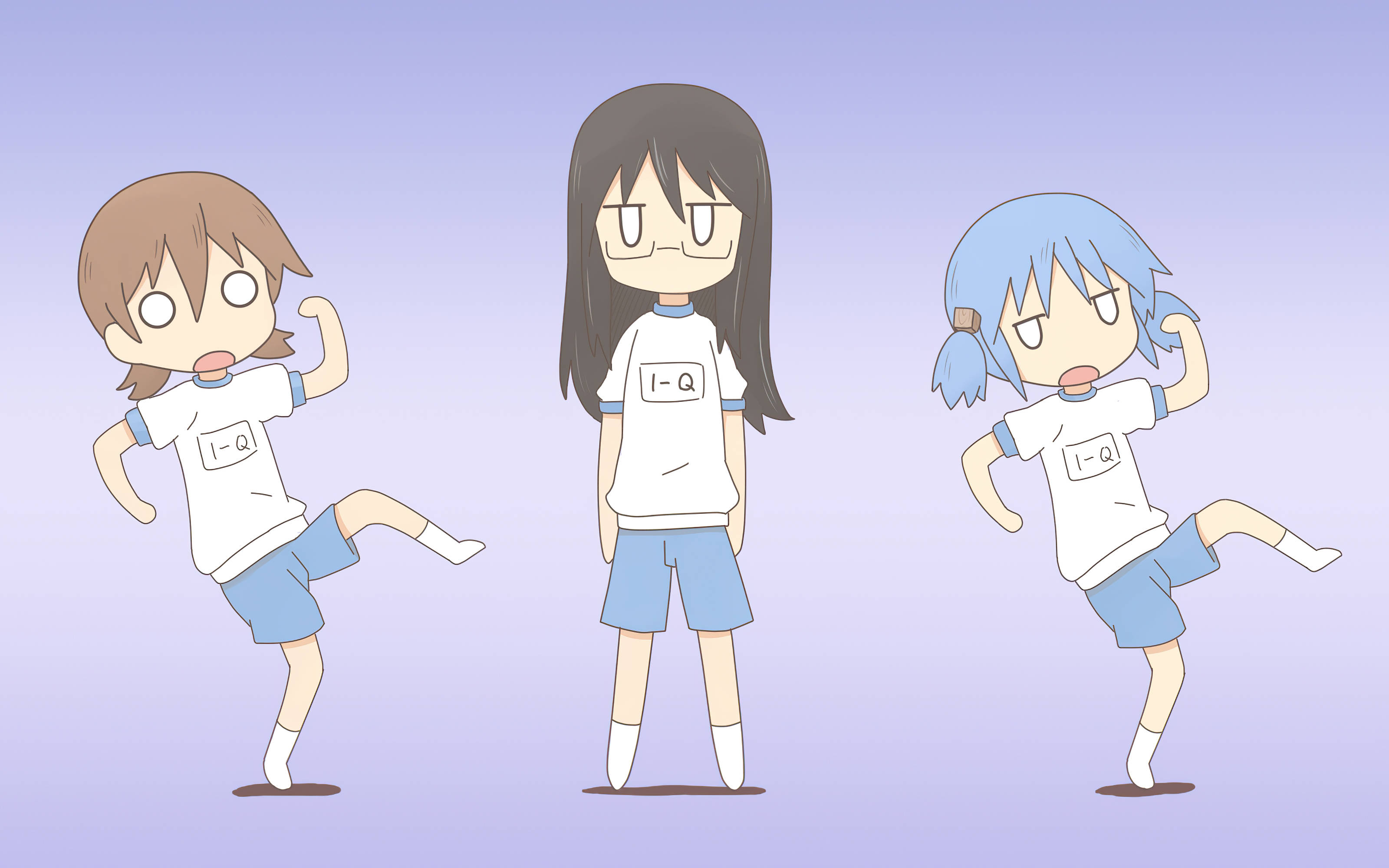 Nichijou Yuuko, Mai și Mio în ipostaze nebunești Fundal