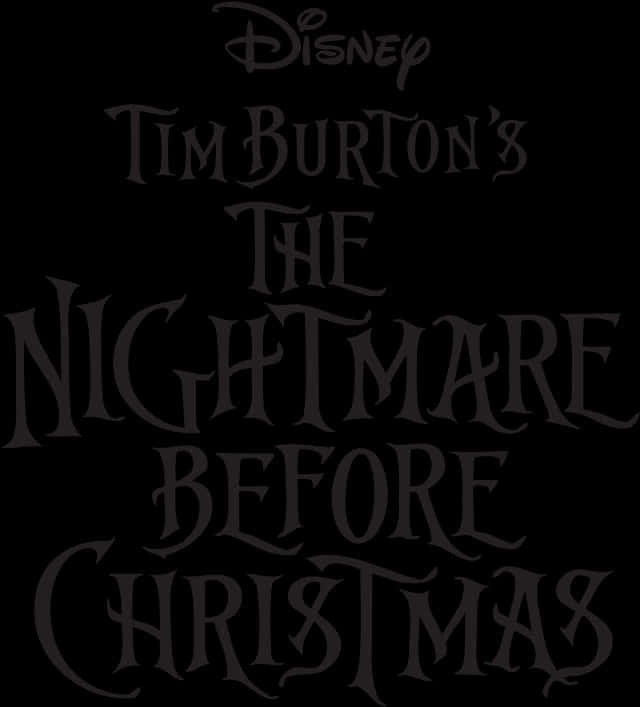 Nightmare Before Christmas Titlu Fundal