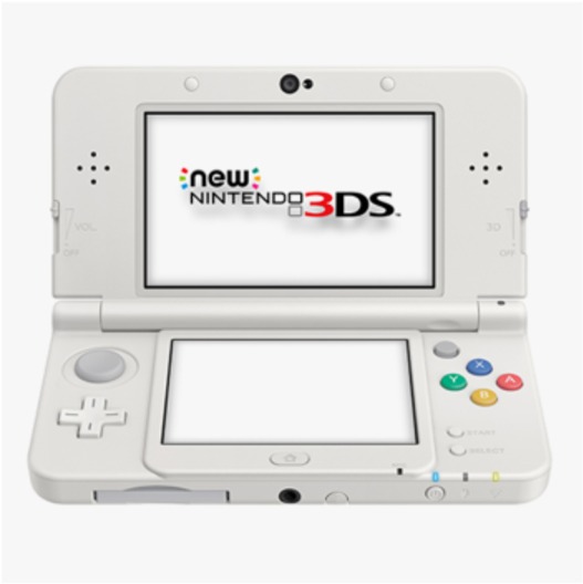 Nintendo 3DS Alb Deschis Fundal