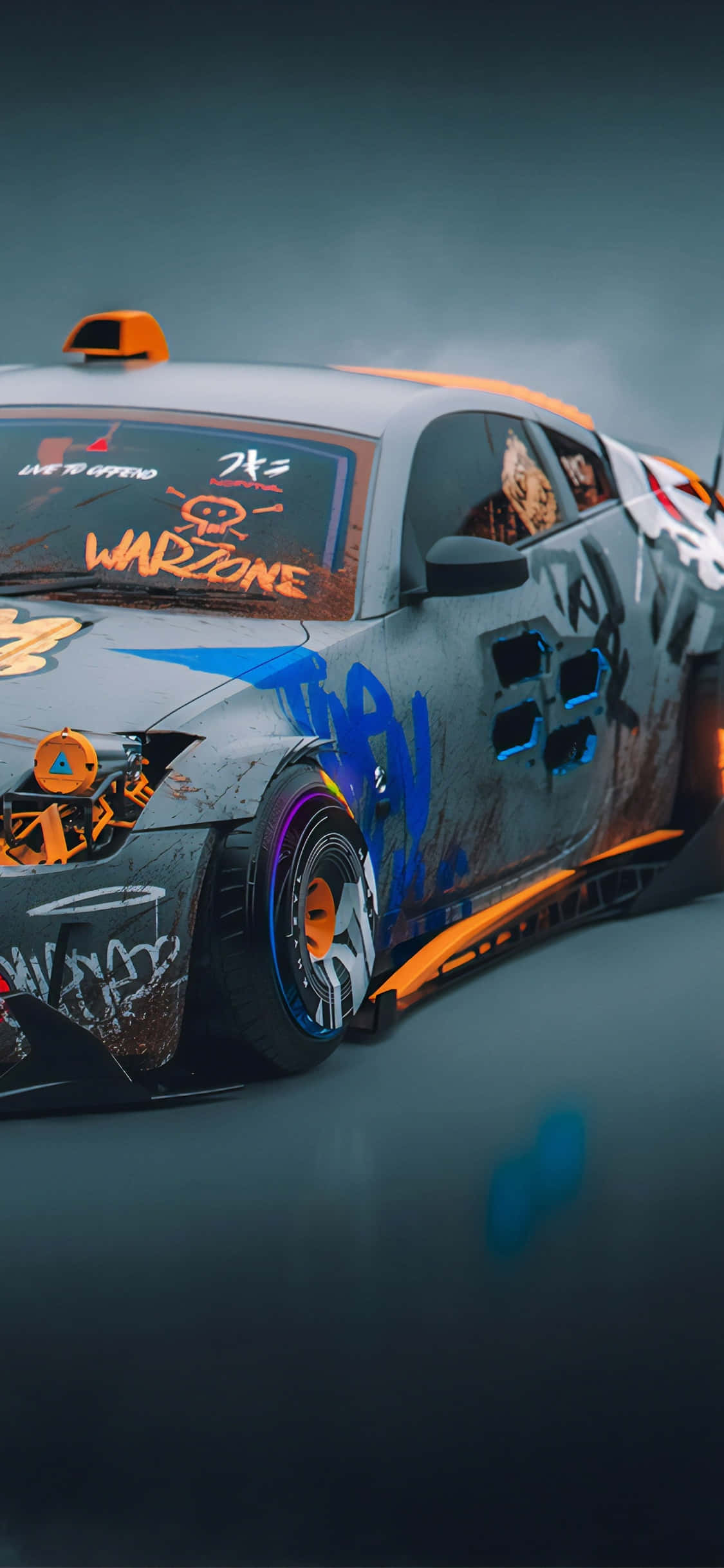 Nissan 350Z Vandal Art iPhone Fundal