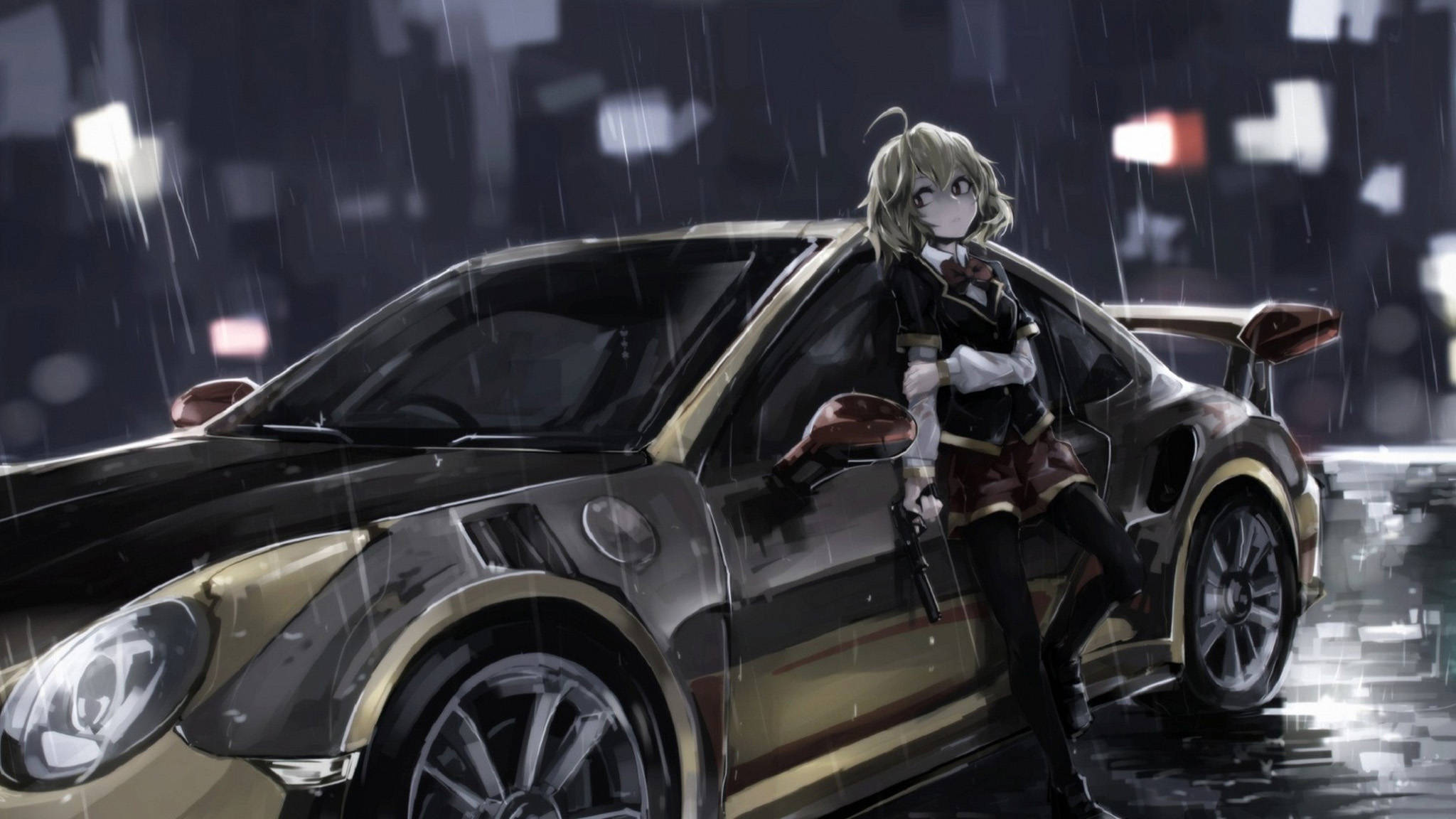 Nissan GT-R Anime Mașină Fundal