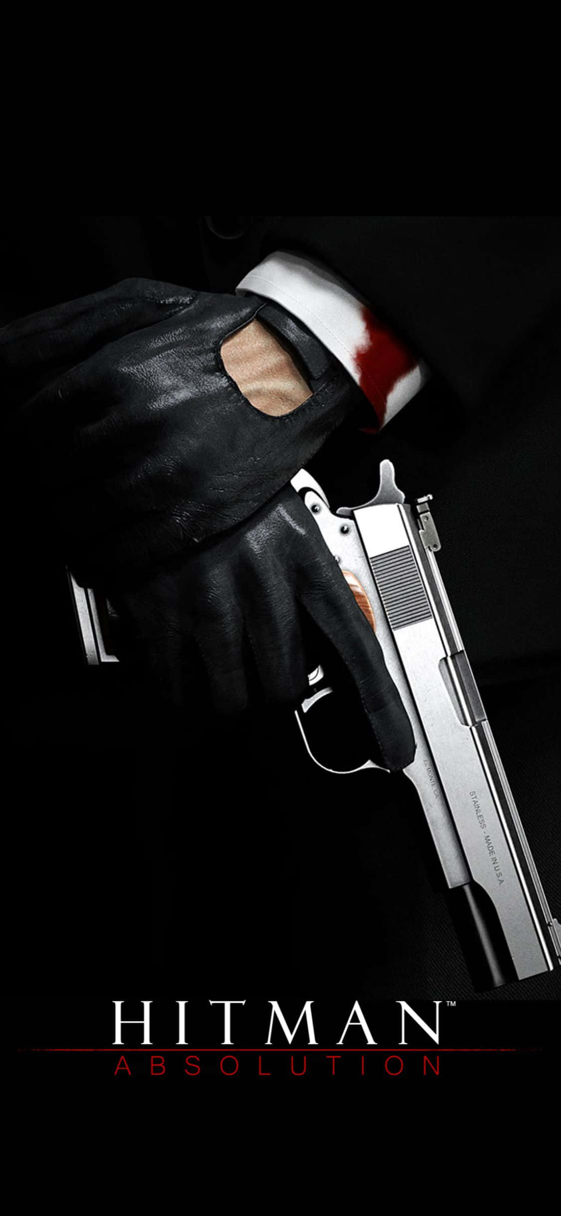 Nivelează-ți jocul cu Hitman Absolution pe iPhone X Fundal