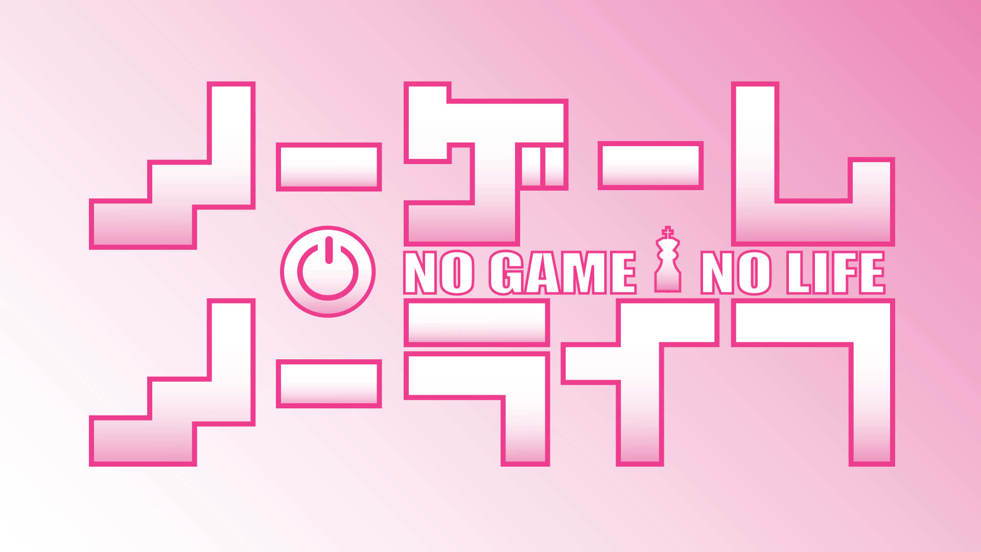 No Game No Life Copertă Roz Fundal