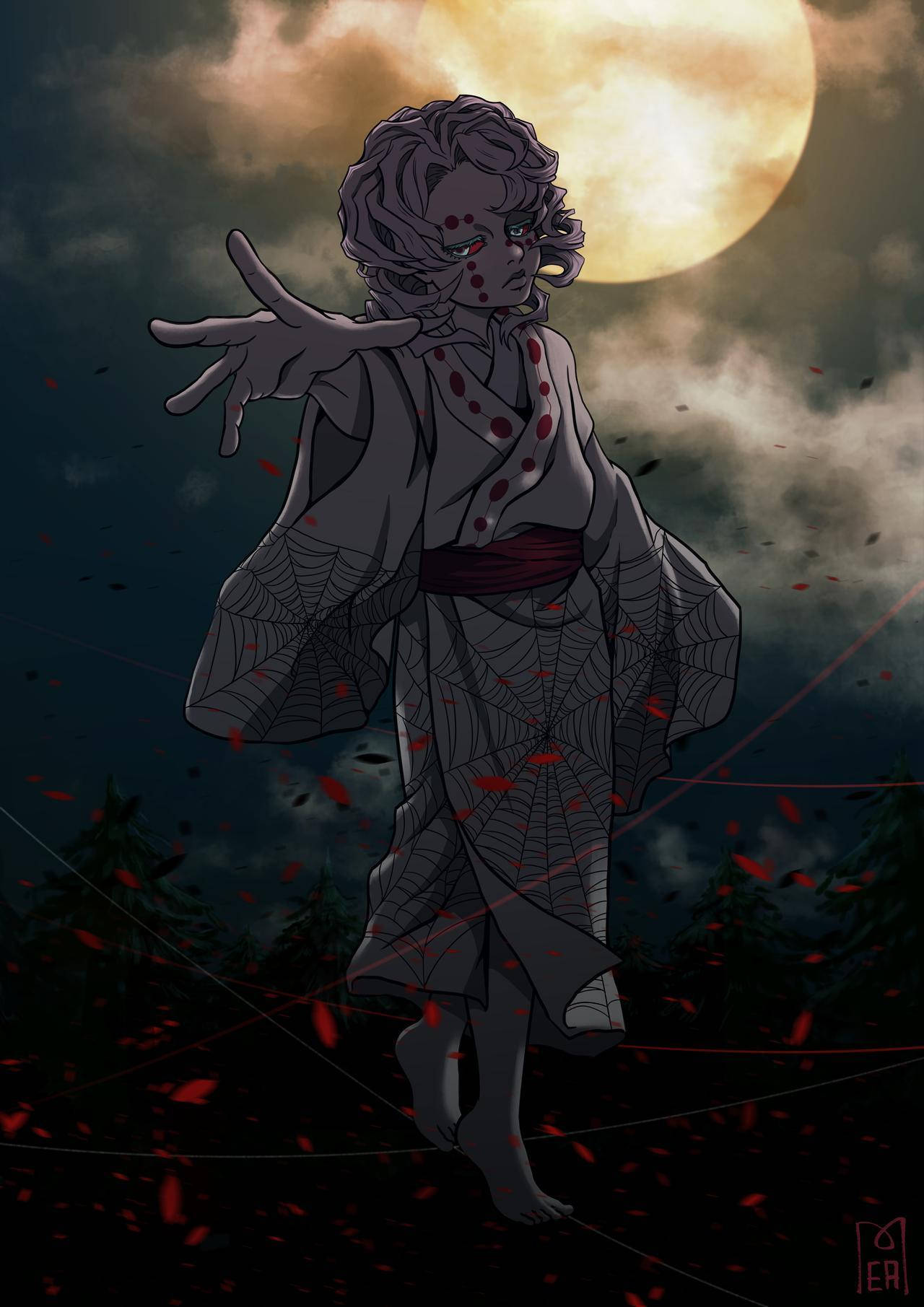 Noapte cu Rui Demon Slayer Fundal