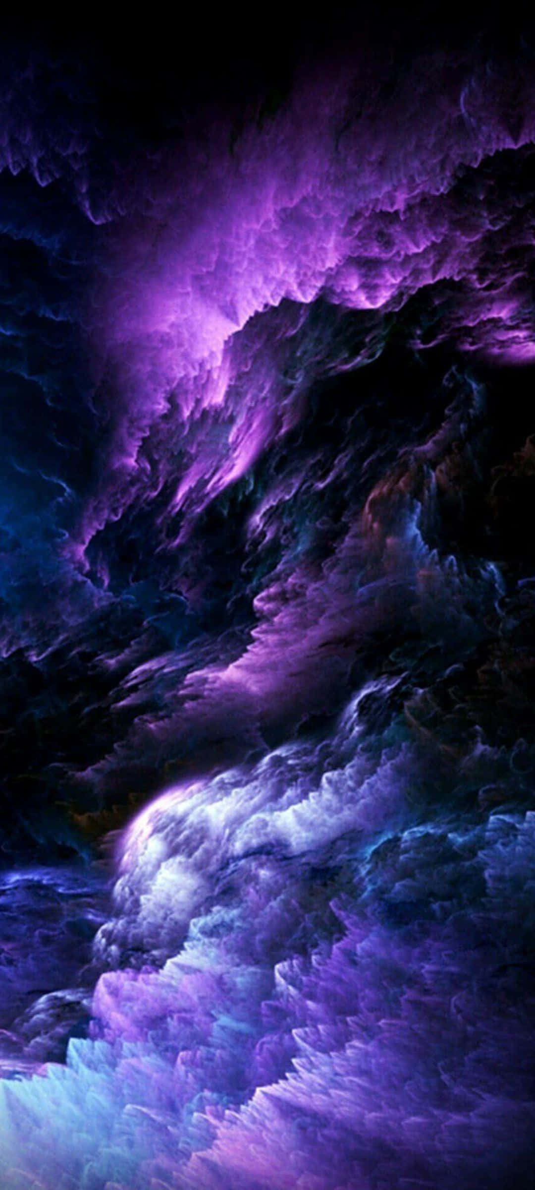 Nori de Furtună Purpurii Abstract Fundal