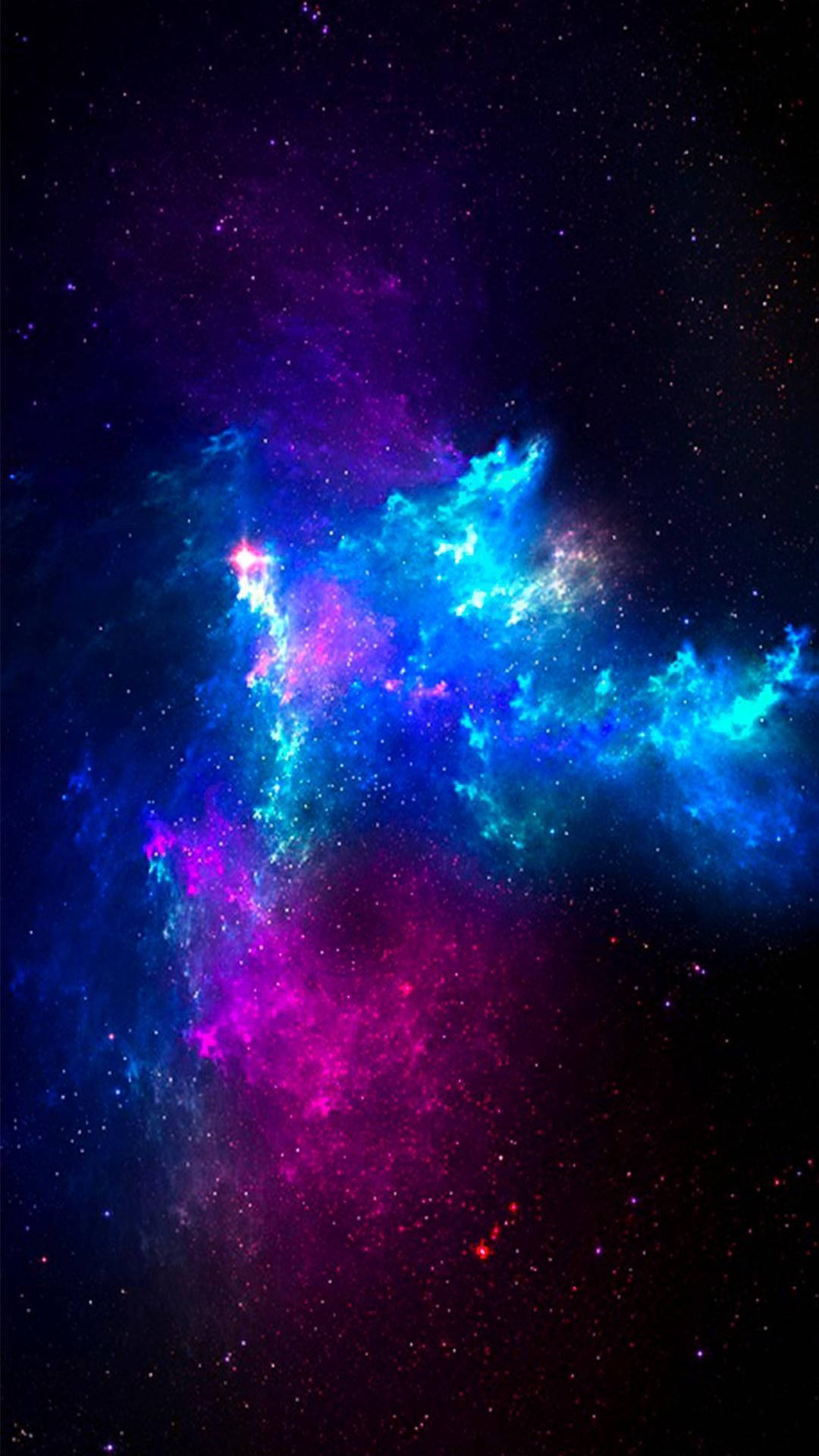 Nori de Neon într-o Galaxie Drăguță Fundal